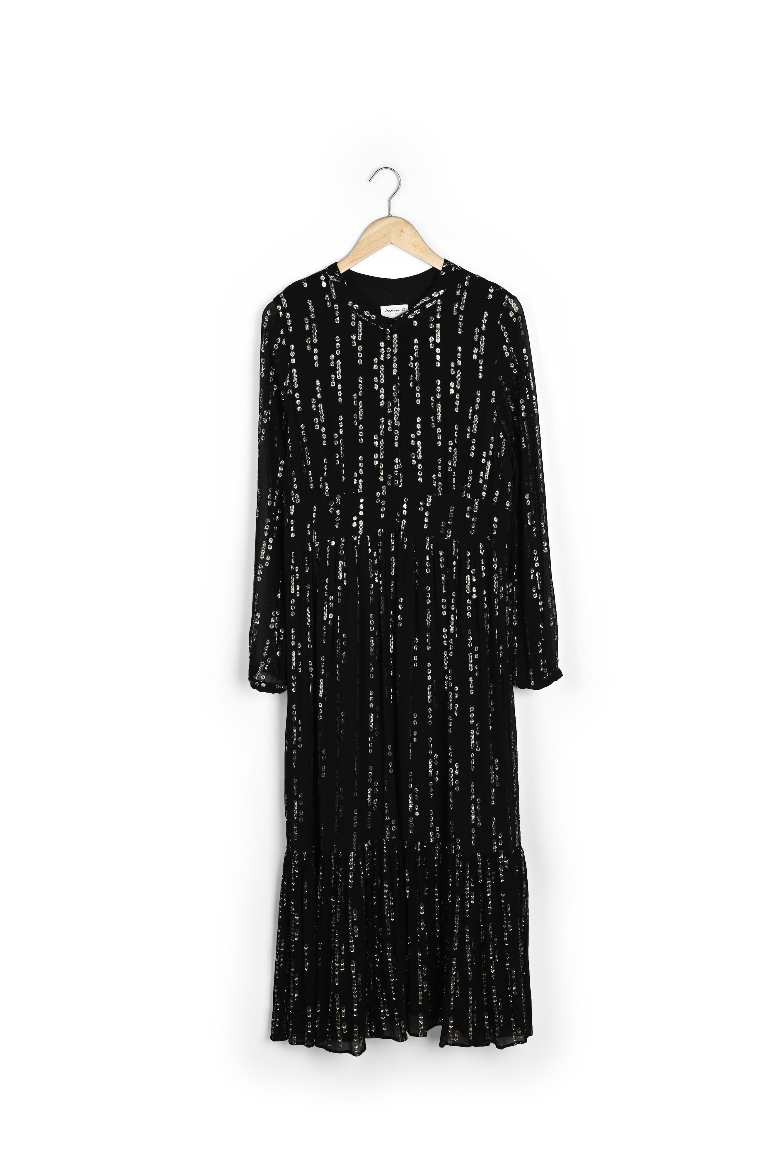 Robe longue noire et dorée Heaven Maison 123 seconde main photo 1