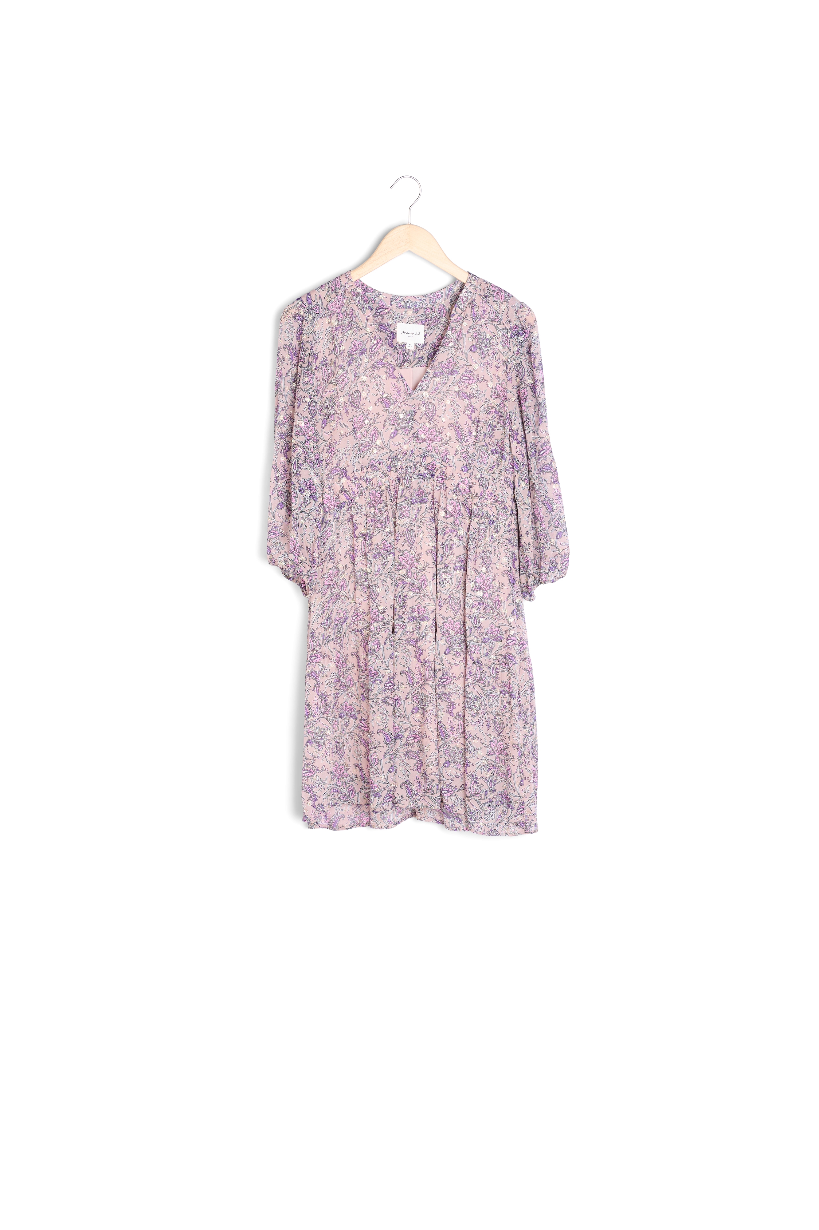 Robe mauve imprimée Minette Maison 123 seconde main photo 3