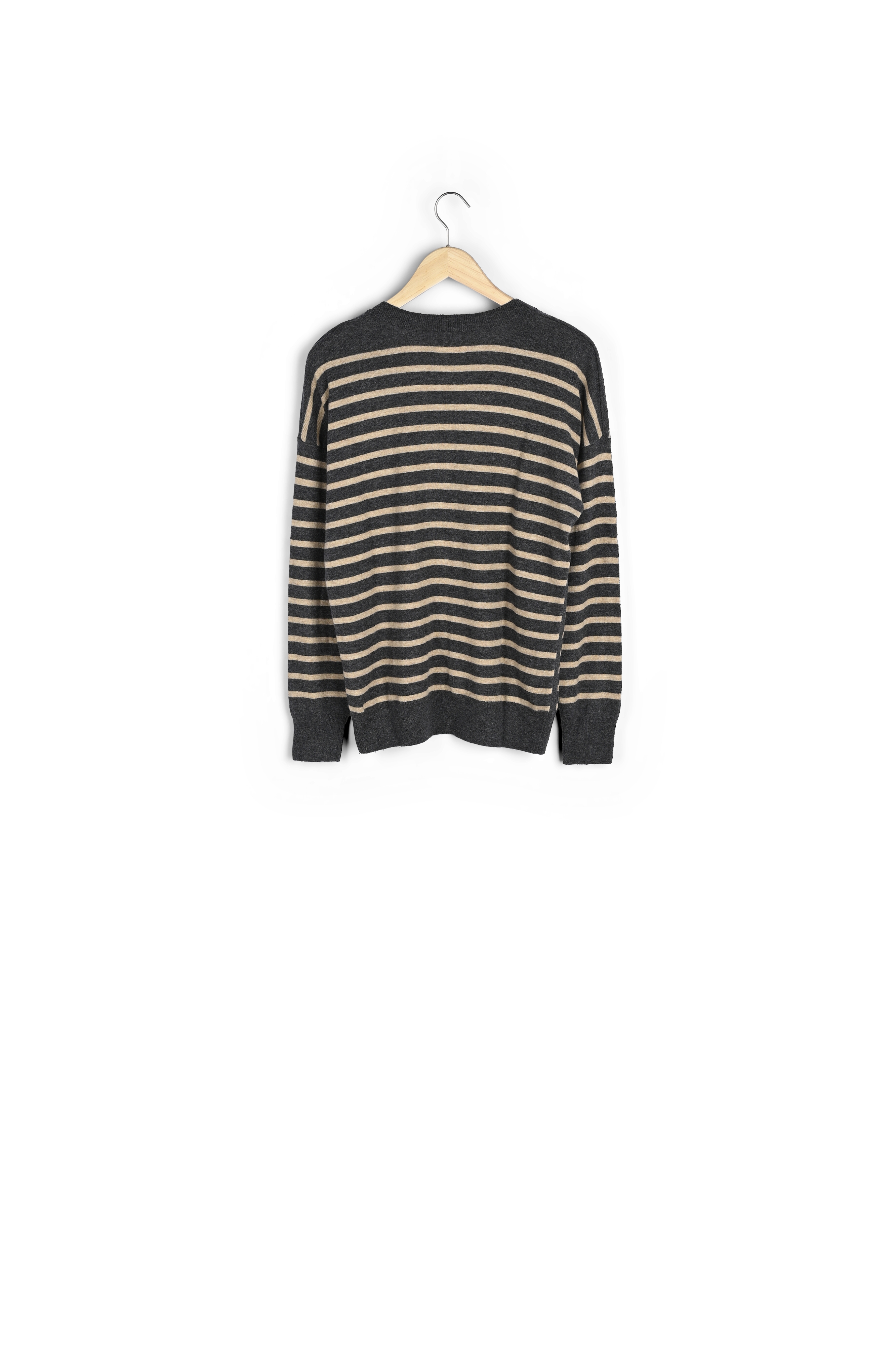 Pull marinière gris en laine responsable Bradley Maison 123 seconde main photo 2