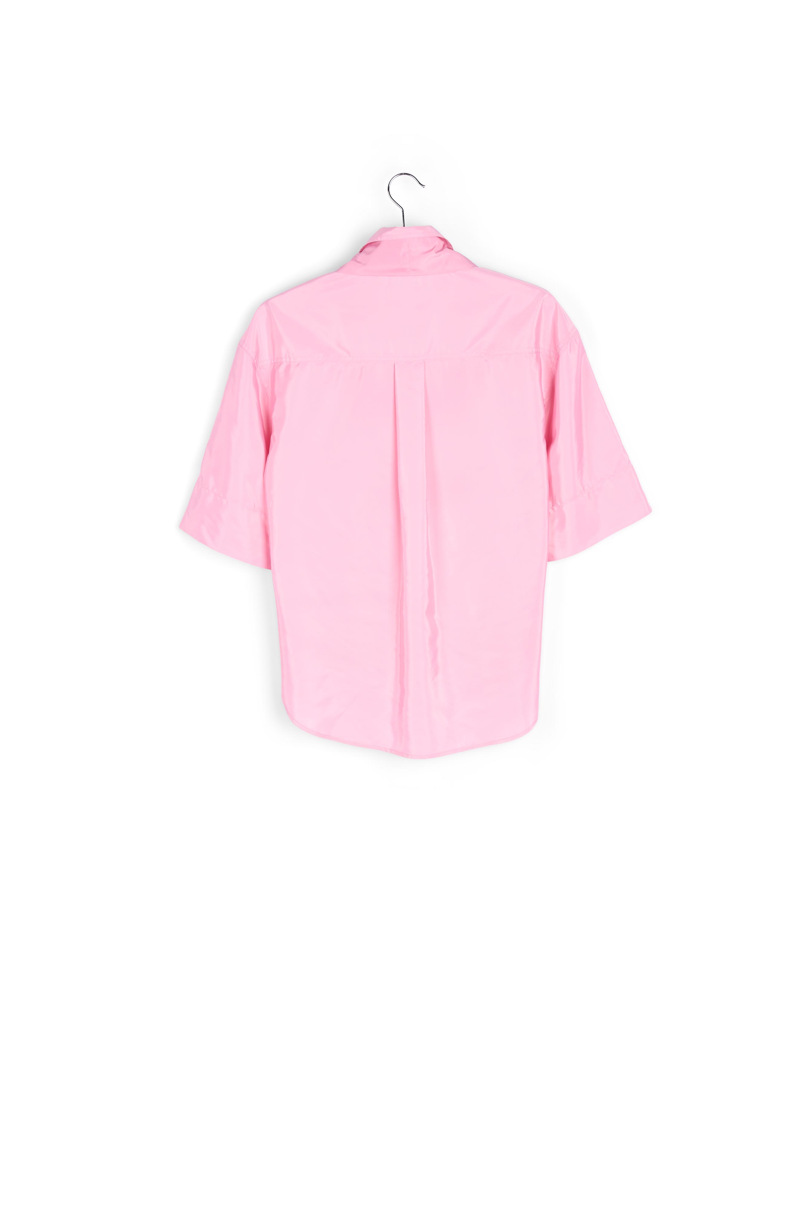 Chemise à  rayures rose clair avec noeud RE—SSENTIEL seconde main photo 2
