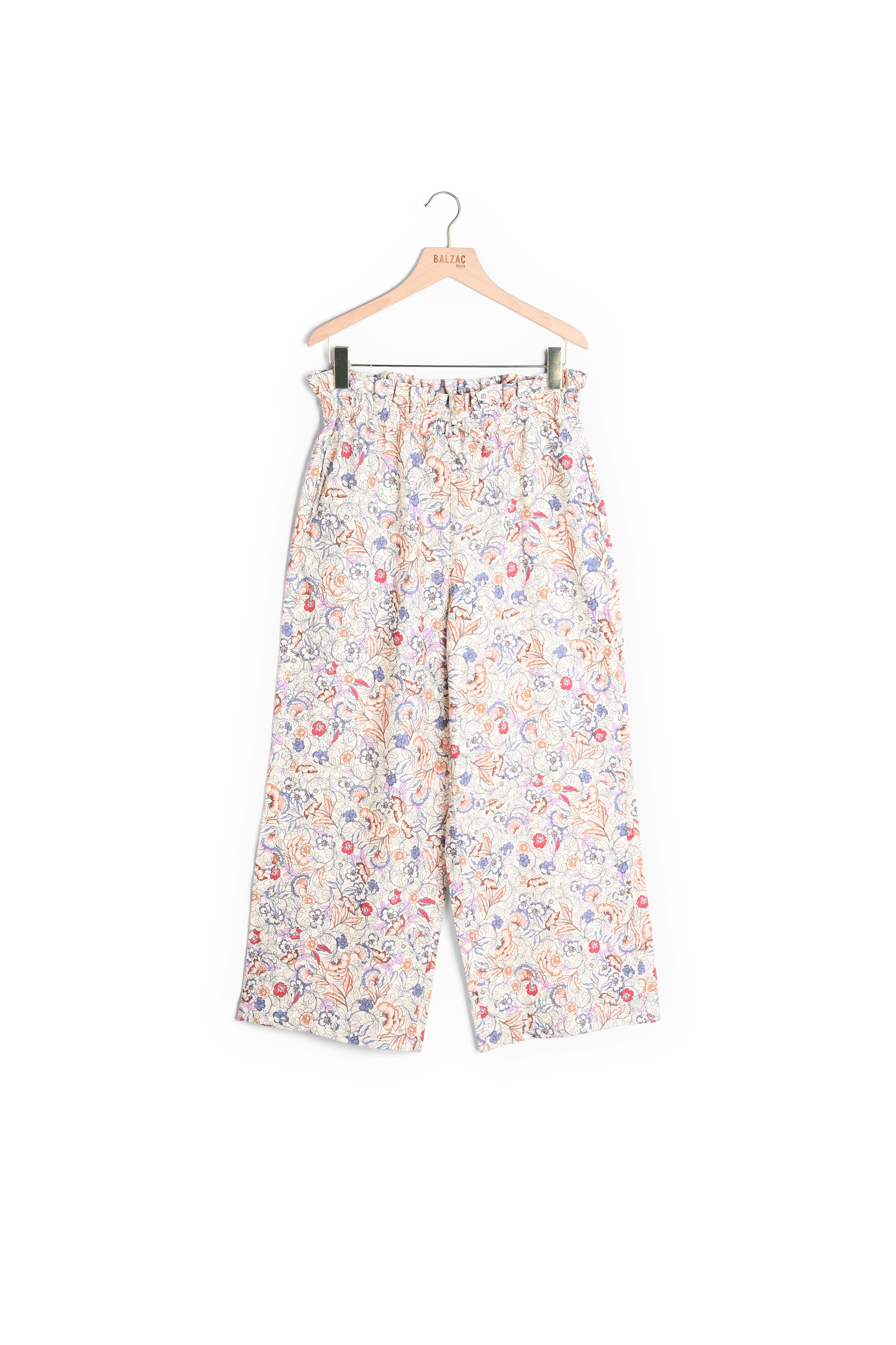 PANTALON TIEMPO IMPRIMÉ INDIENNE FLEURIE Balzac seconde main photo 1