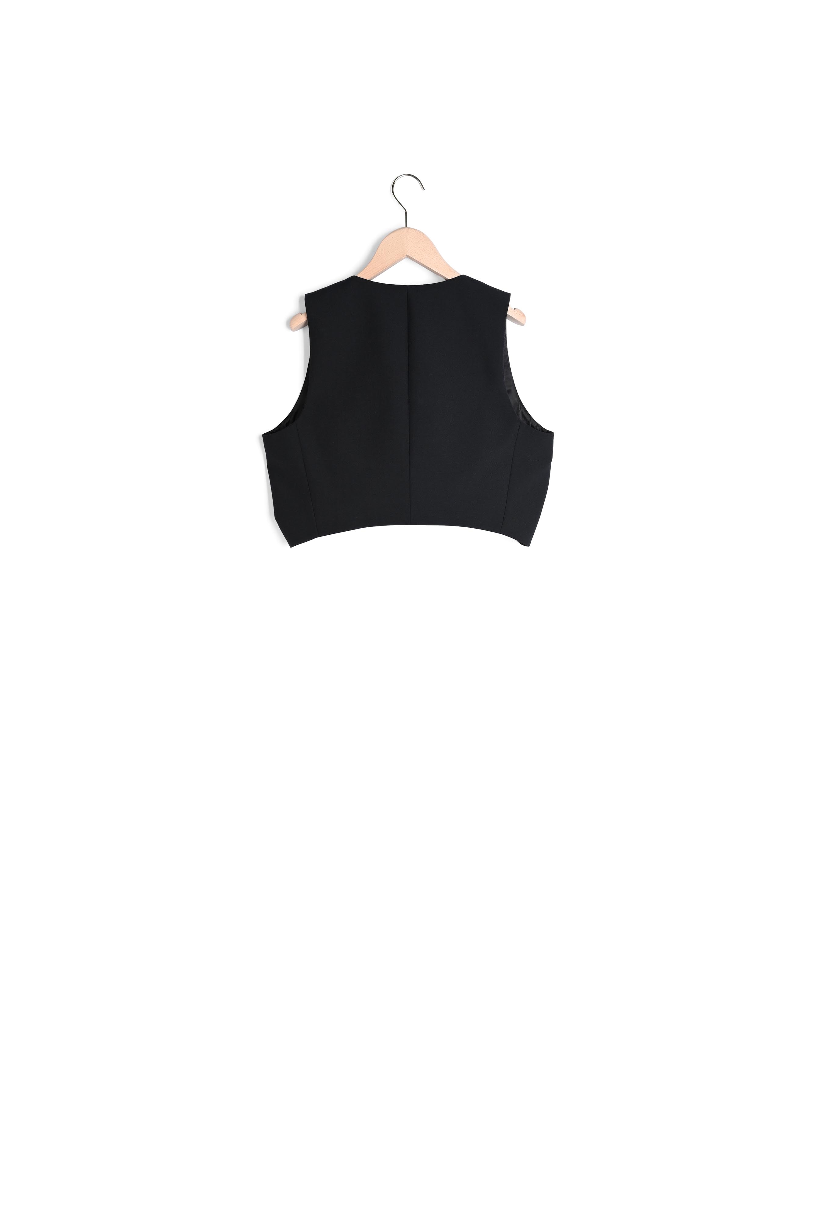 Gilet Gallia noir en laine froide Tara Jarmon seconde main photo 6
