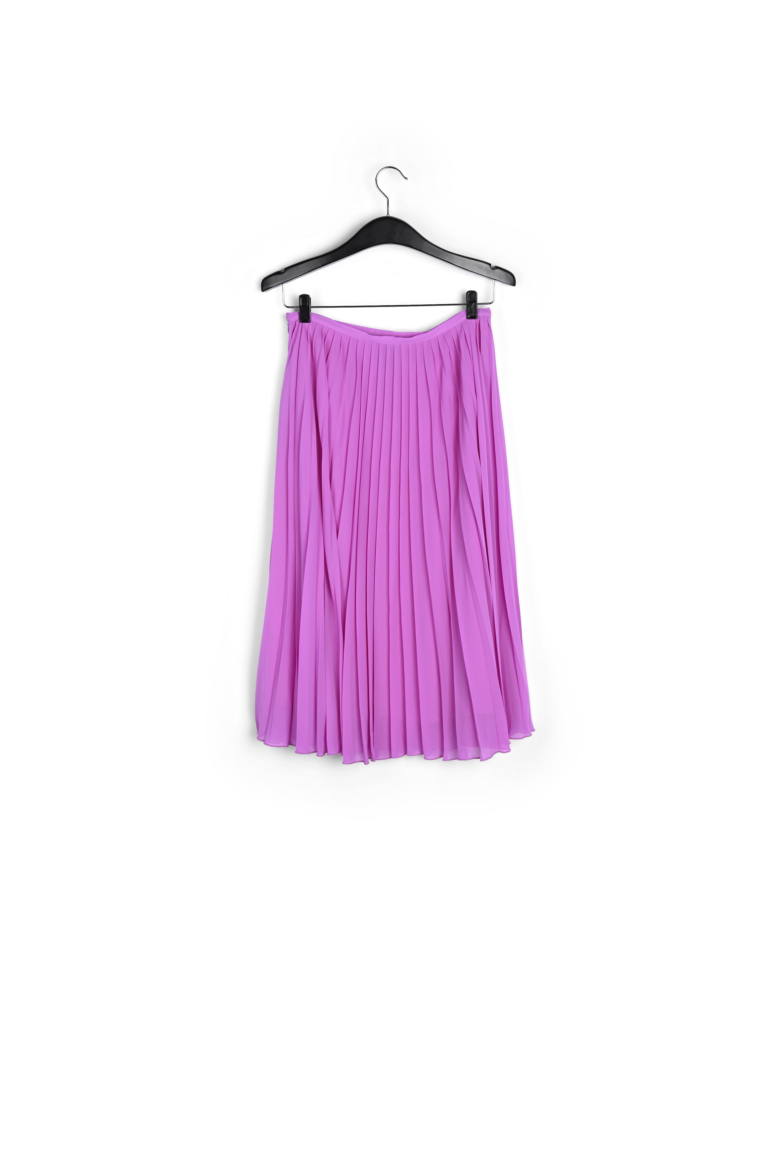 Jupe midi plissée lilas RE—SSENTIEL seconde main photo 2