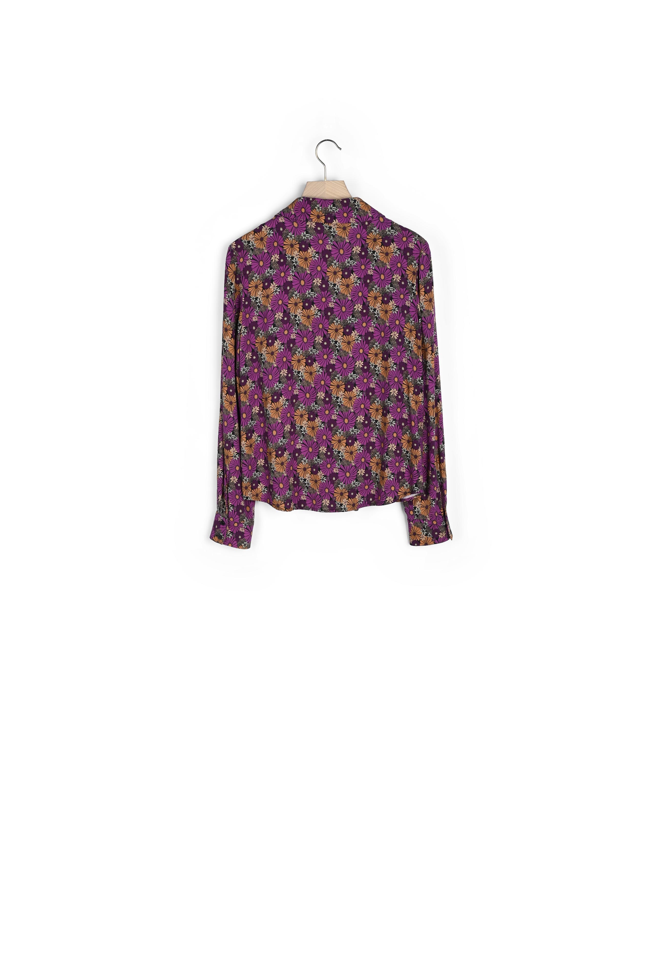 CHEMISE GEORGE IMPRIMÉ FLEURS SIXTIES
