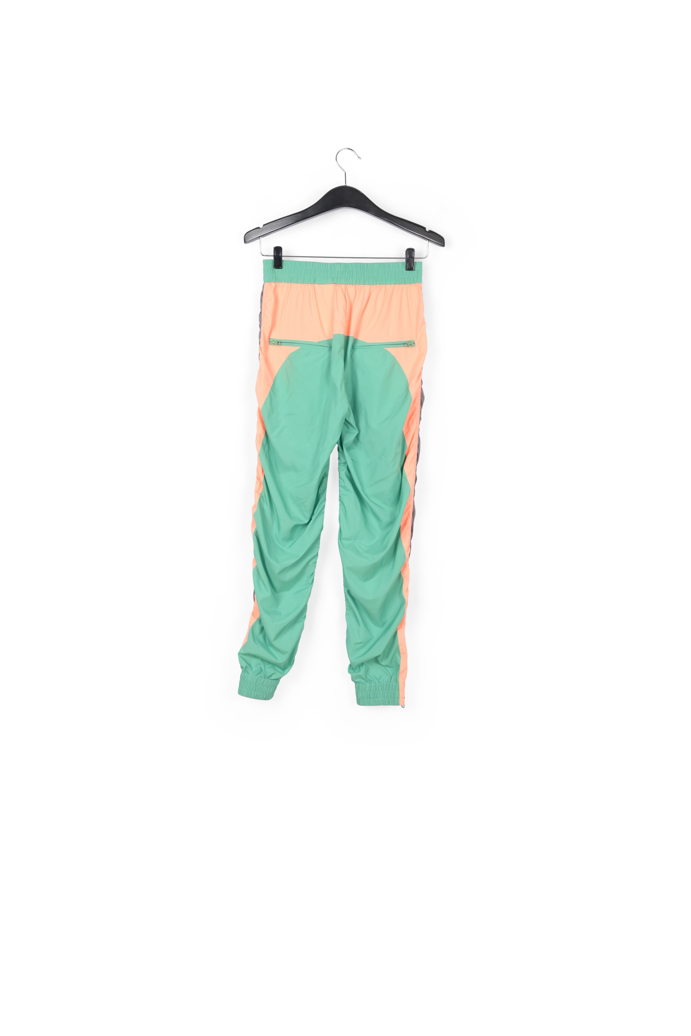 Pantalon de survêtement vert, gris et pêche RE—SSENTIEL seconde main photo 2