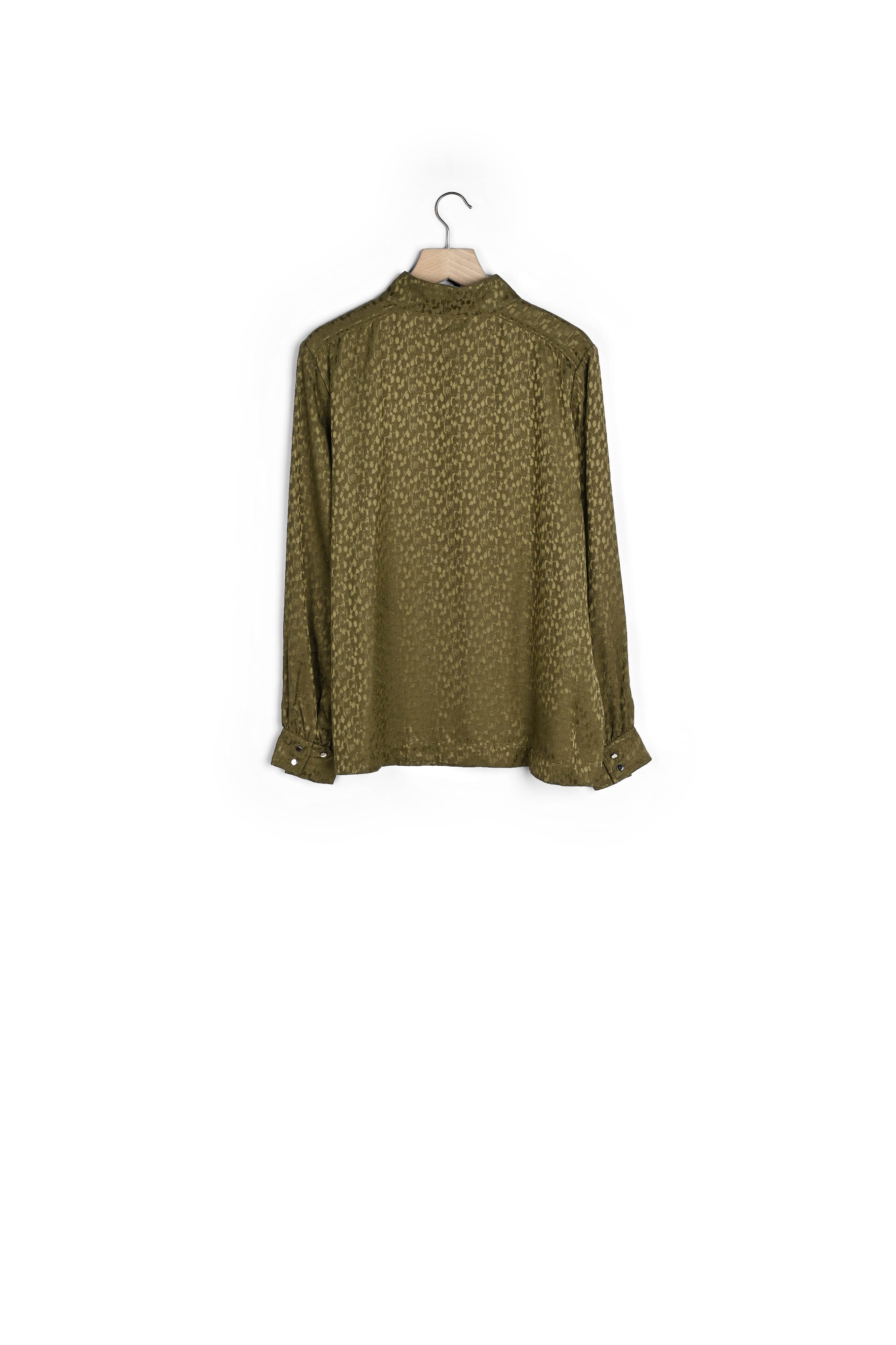 BLOUSE PALMYRE JACQUARD KAKI Balzac seconde main photo 2