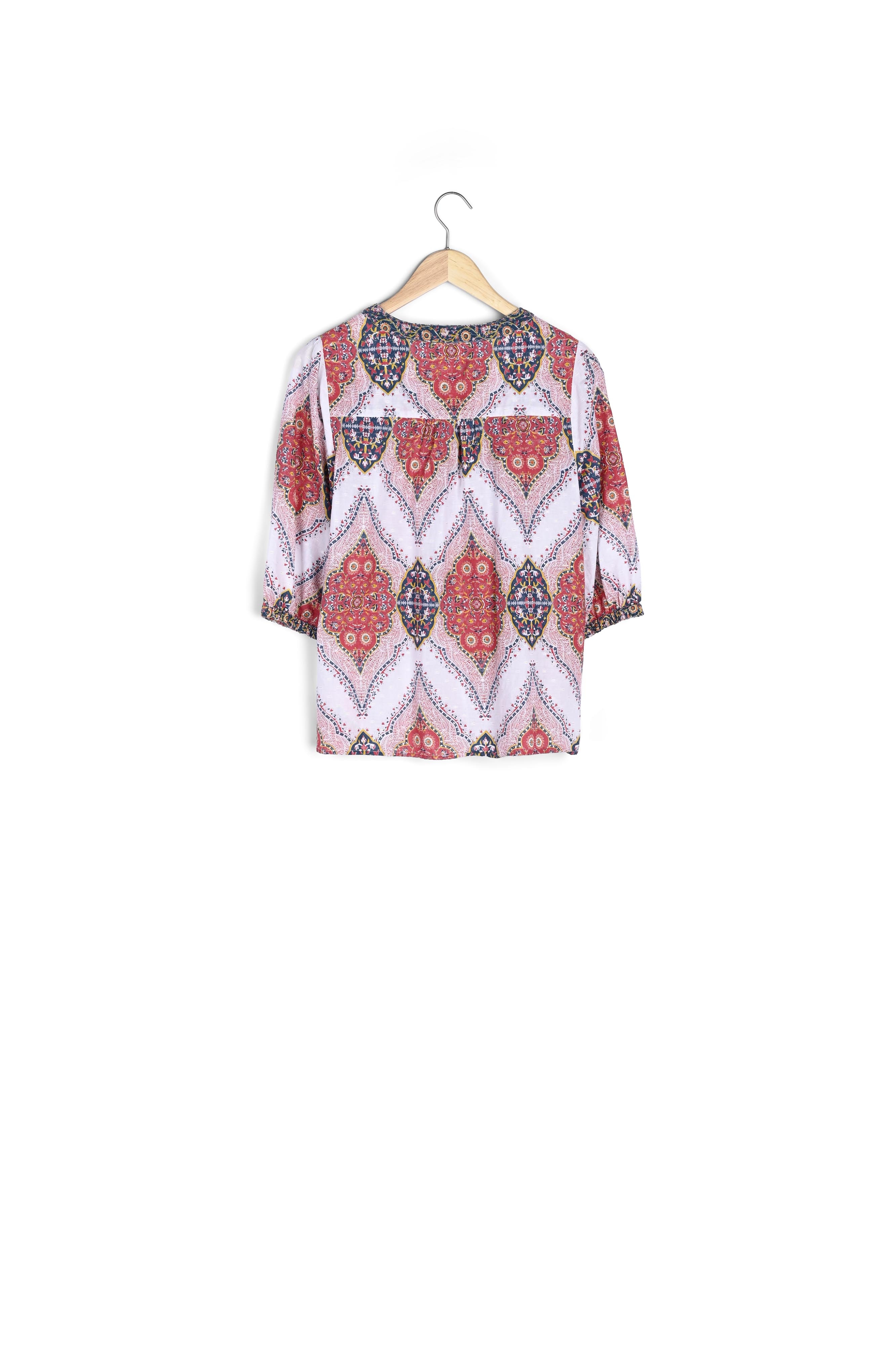 Blouse imprimé en coton rose Cybile Maison 123 seconde main photo 3