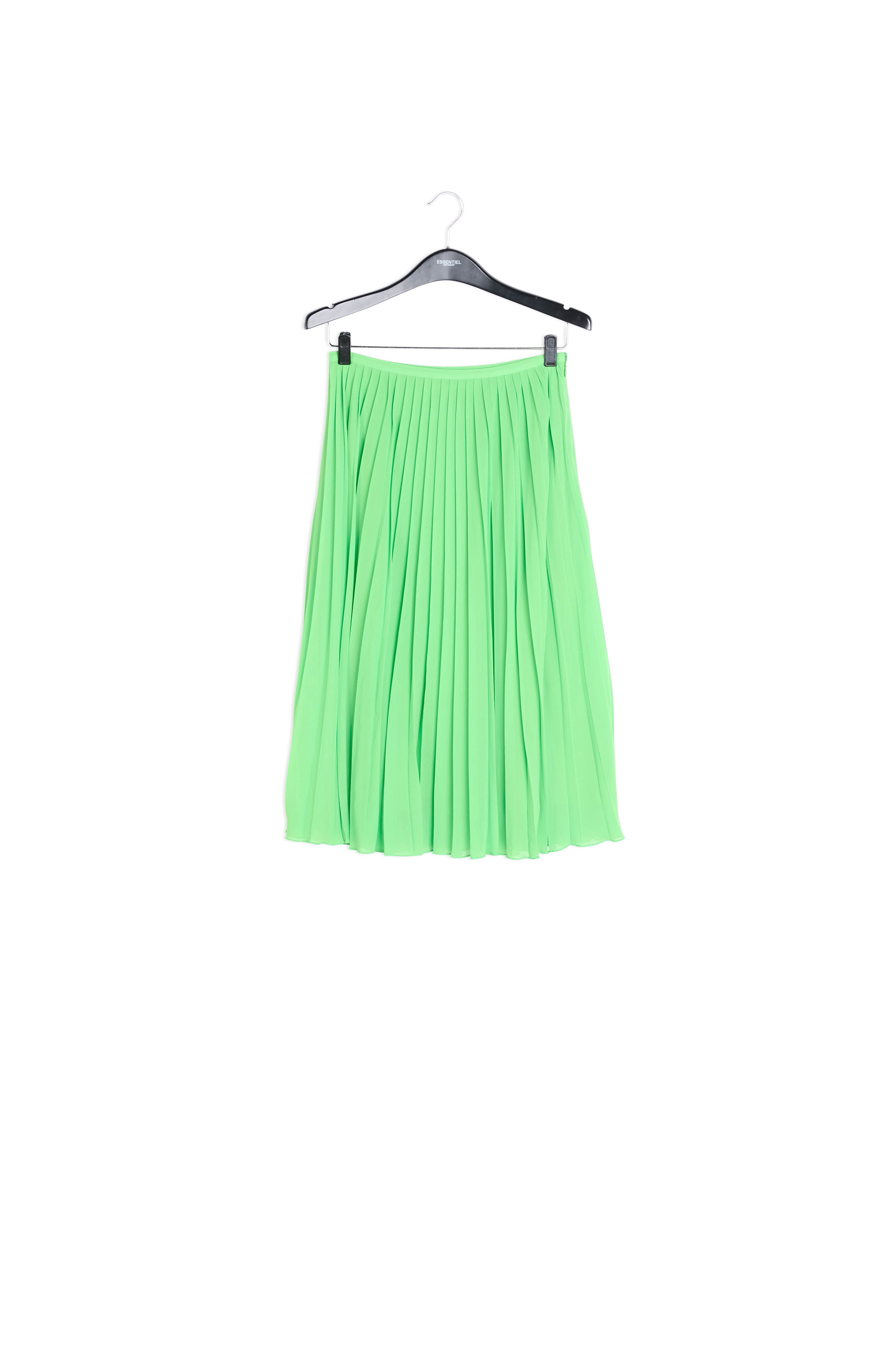 Jupe midi plissée vert vif RE—SSENTIEL seconde main photo 1