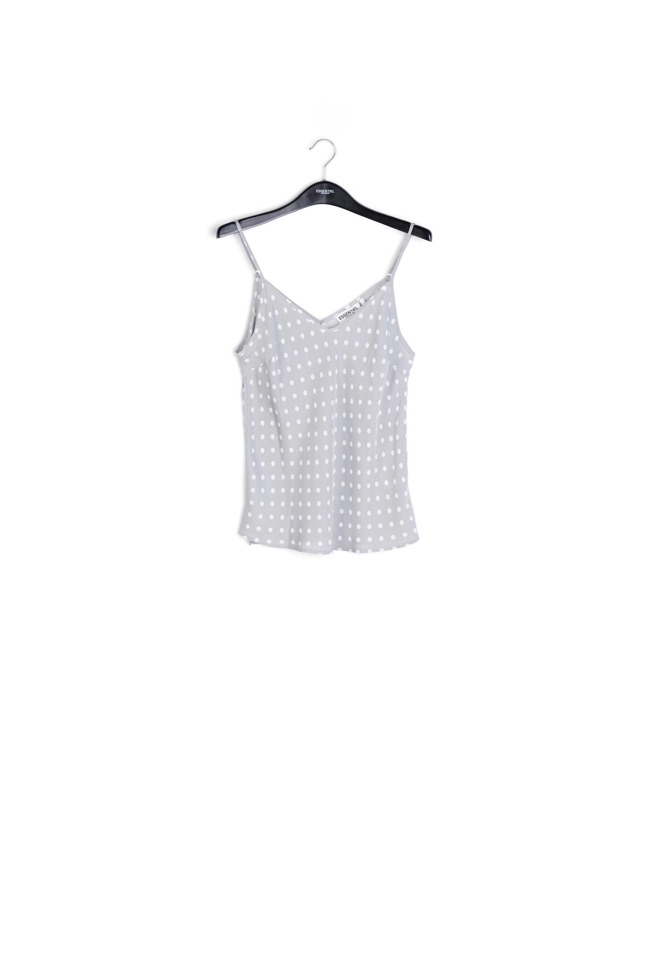 Grey polka dot camisole RE—SSENTIEL second-hand photo 1