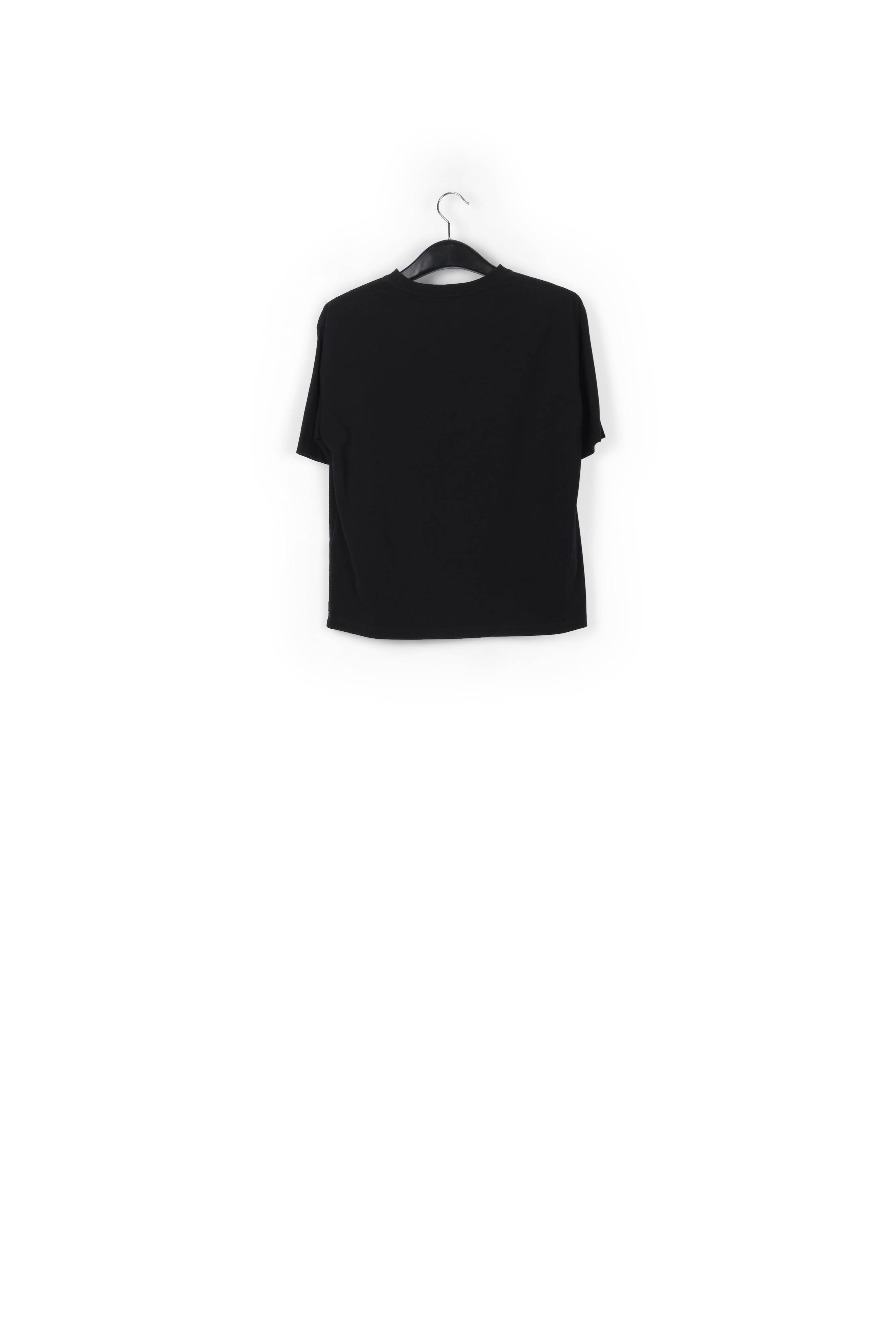 Black printed cotton-jersey t-shirt RE—SSENTIEL second-hand photo 2