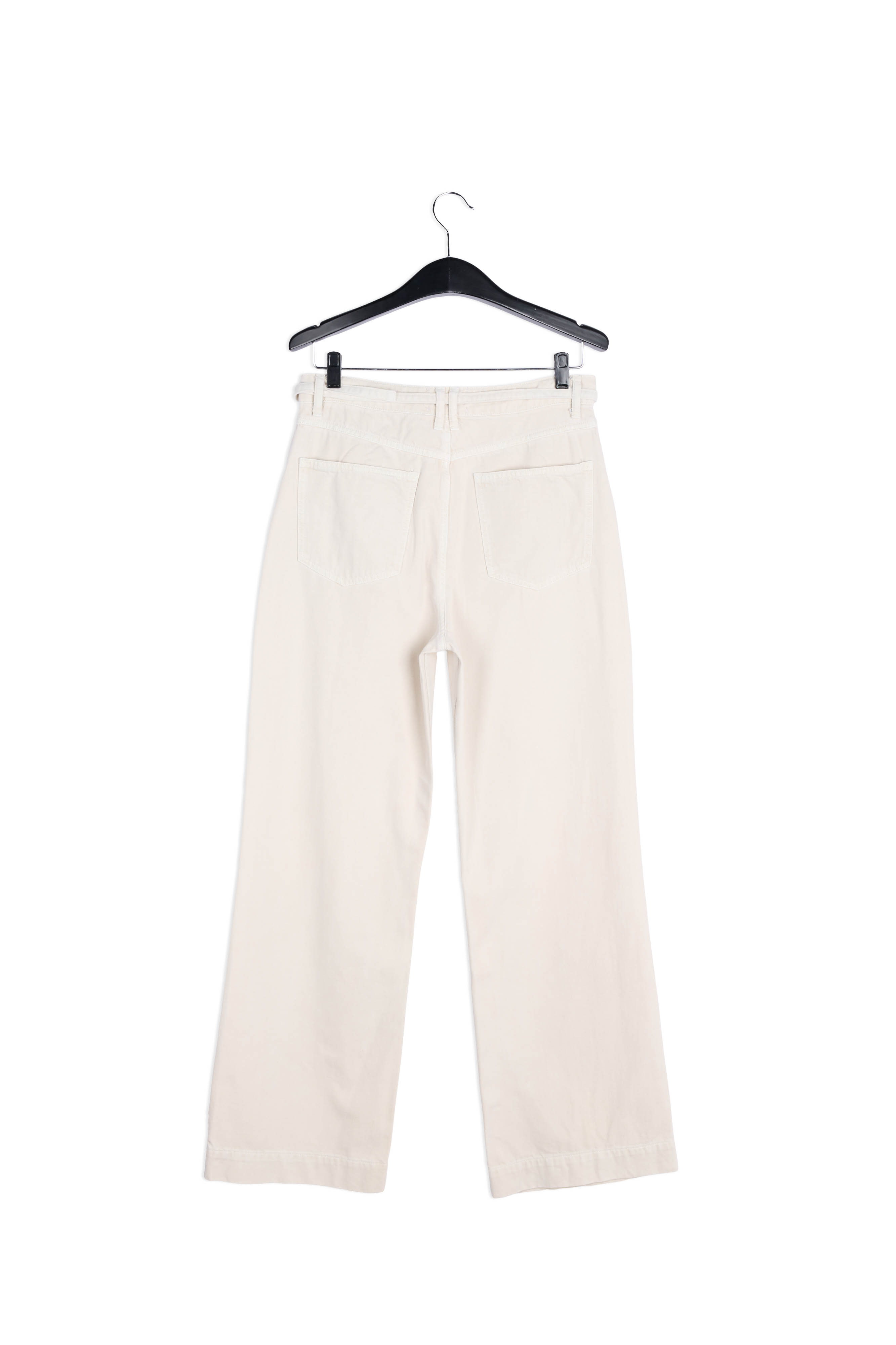 Photo produit Jean blanc cassé aux jambes larges numéro 1