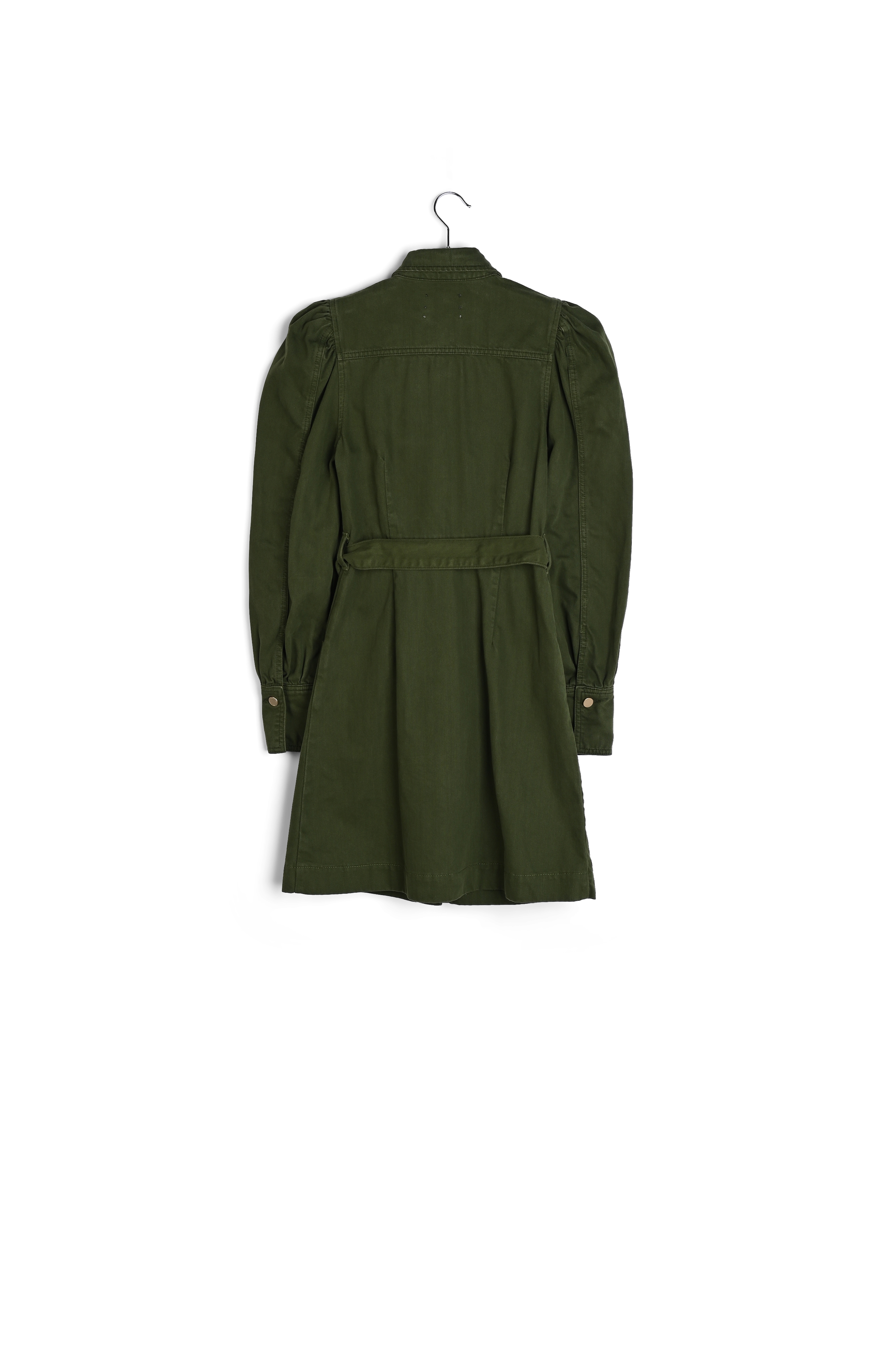 Robe chemise en denim vert pin RE—SSENTIEL seconde main photo 2