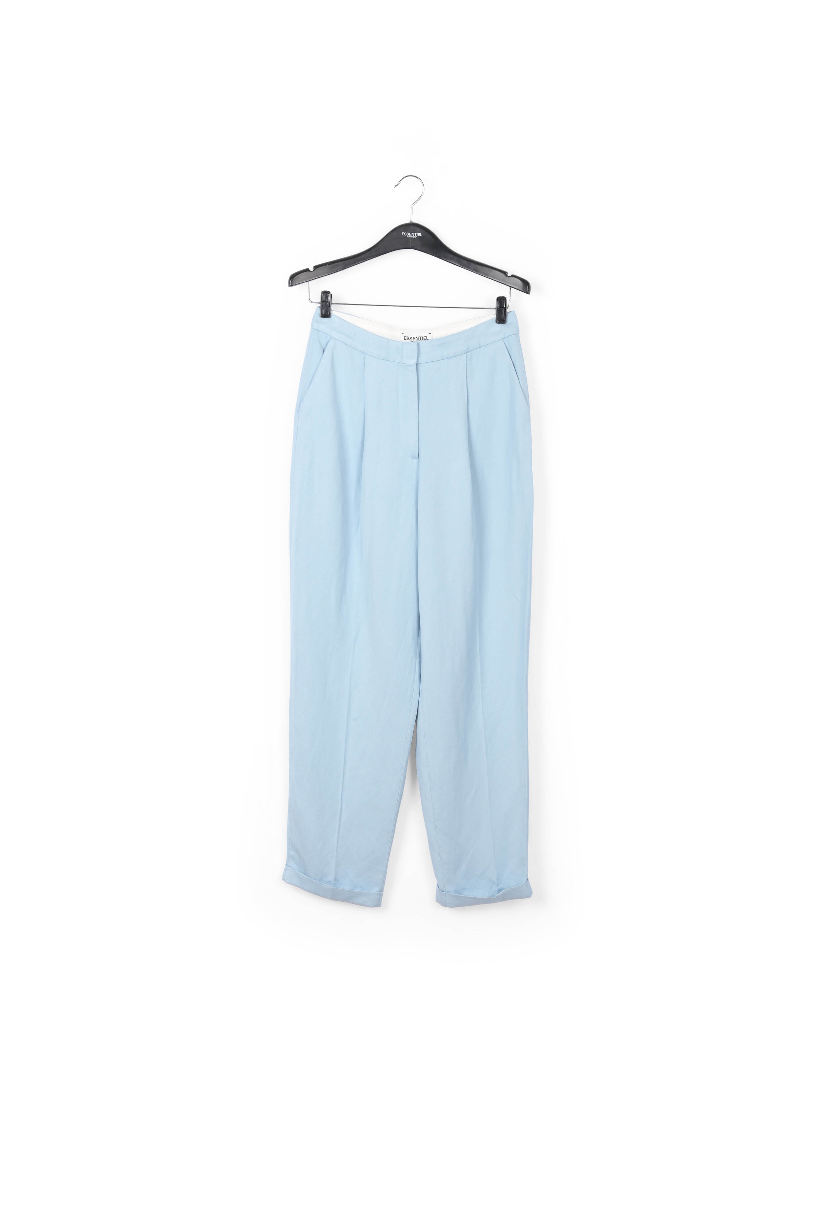 Pantalon bleu clair taille mi-haute RE—SSENTIEL seconde main photo 1