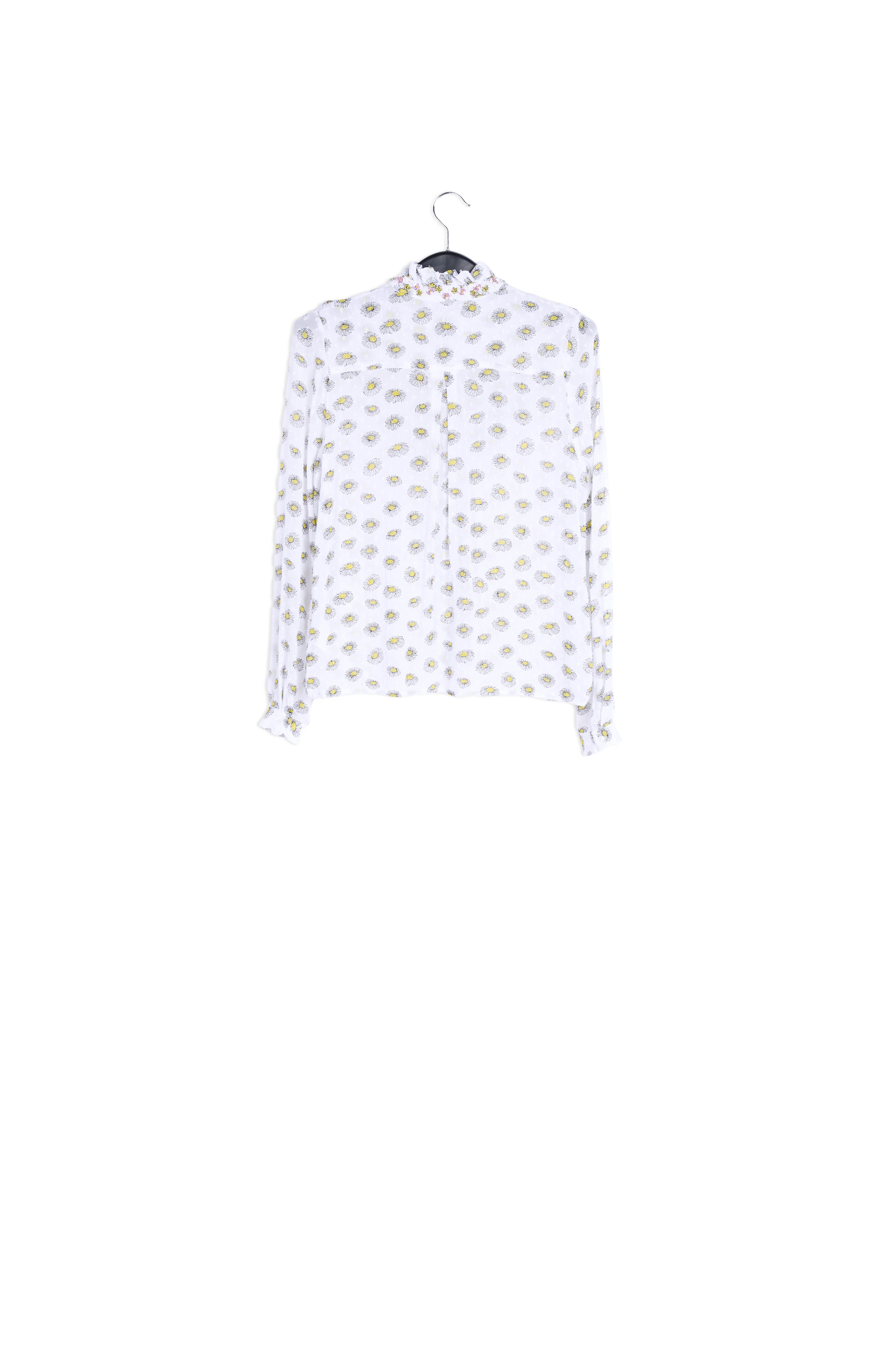 Chemise rebrodée à  imprimé RE—SSENTIEL seconde main photo 2