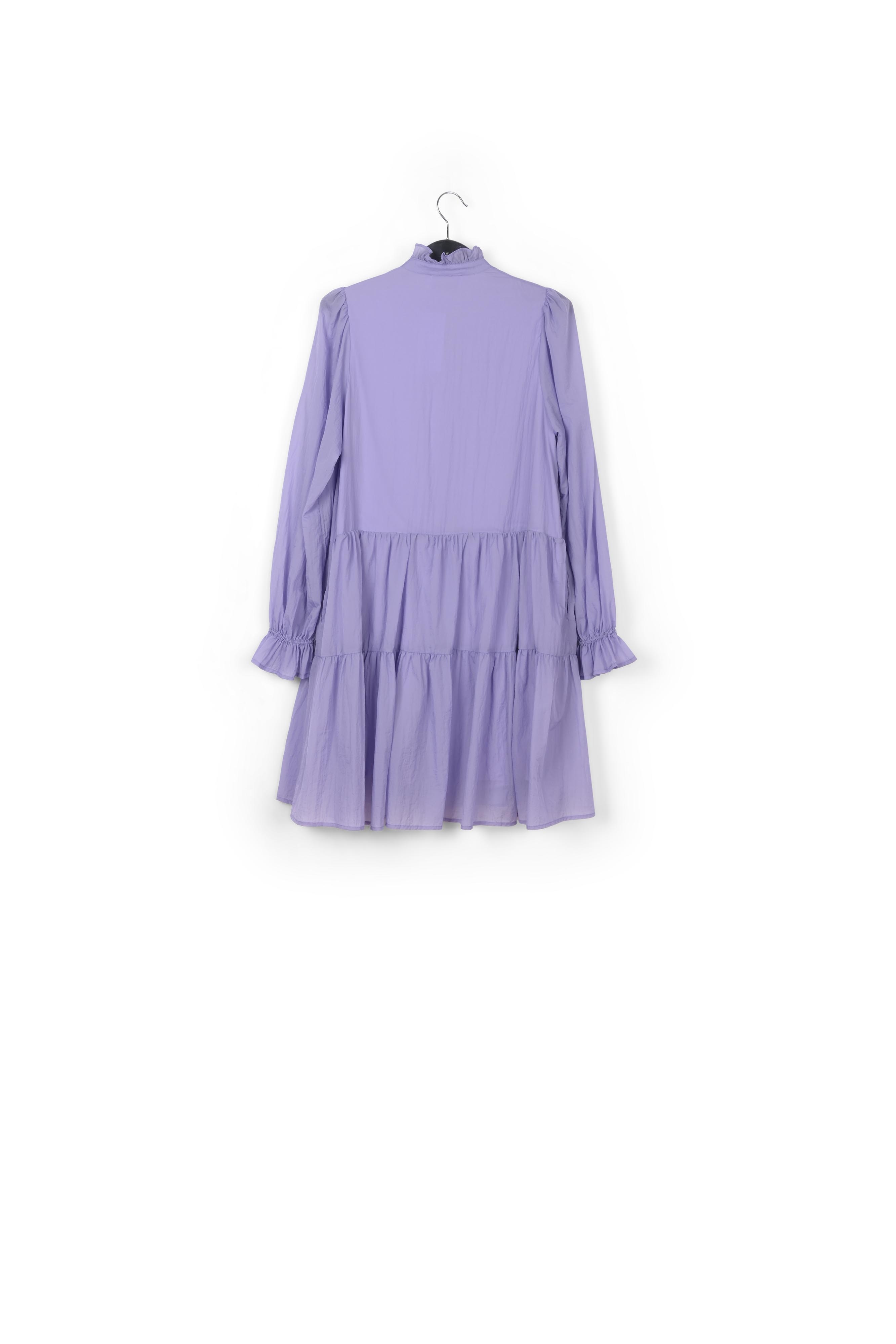 Mini-robe mauve à volants RE—SSENTIEL seconde main photo 2