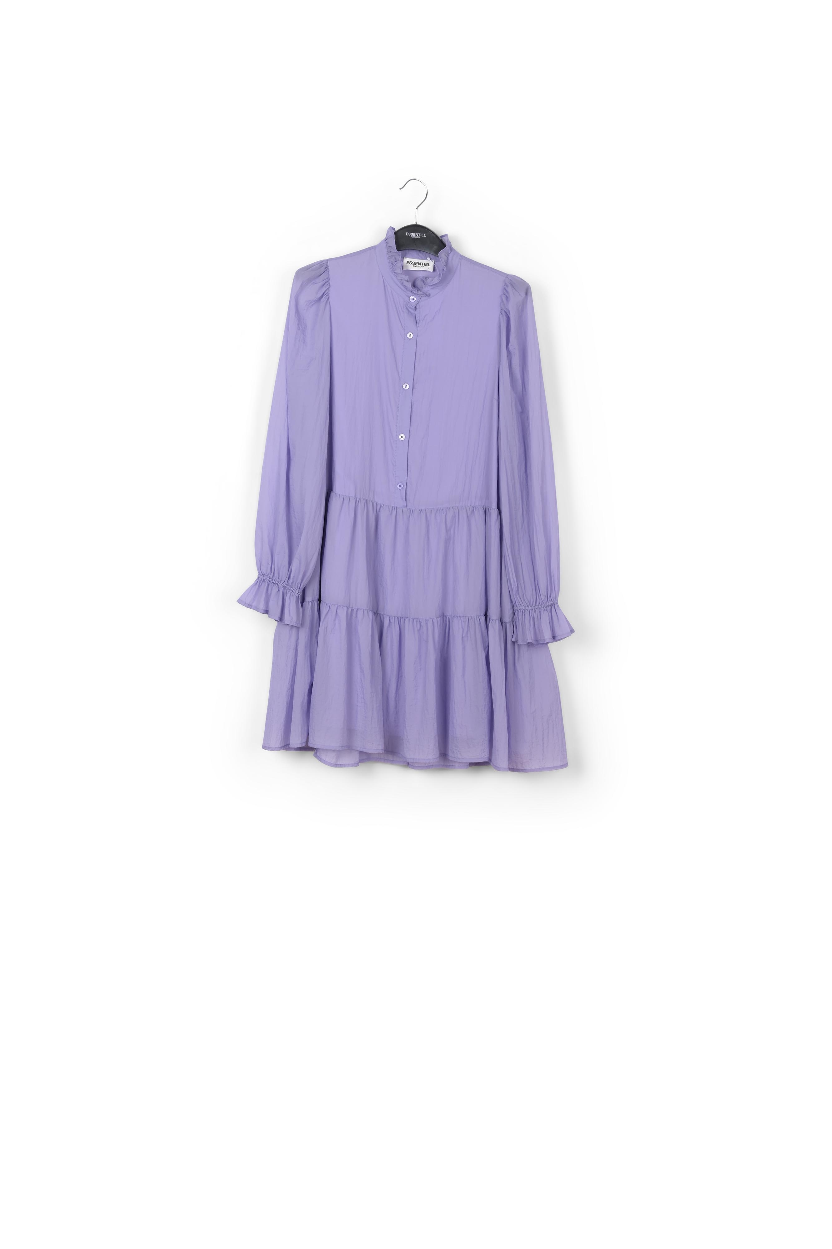 Mini-robe mauve à volants RE—SSENTIEL seconde main photo 1