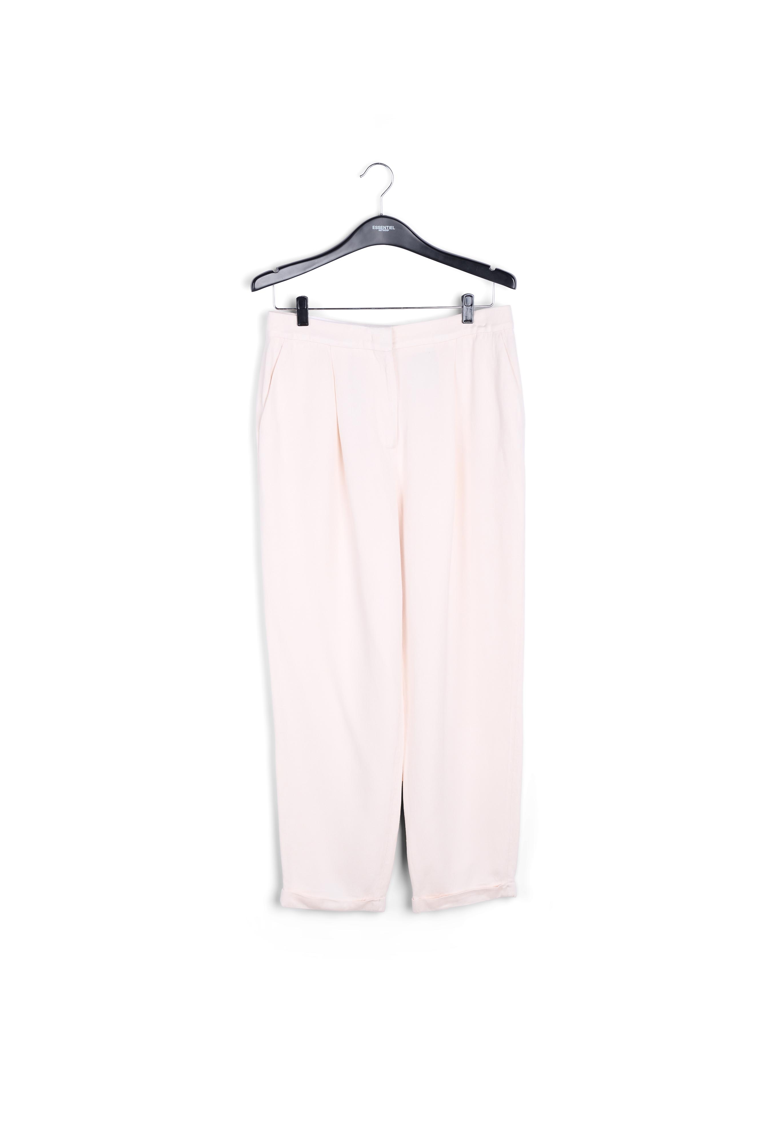 Pantalon blanc cassé taille mi-haute RE—SSENTIEL seconde main photo 1
