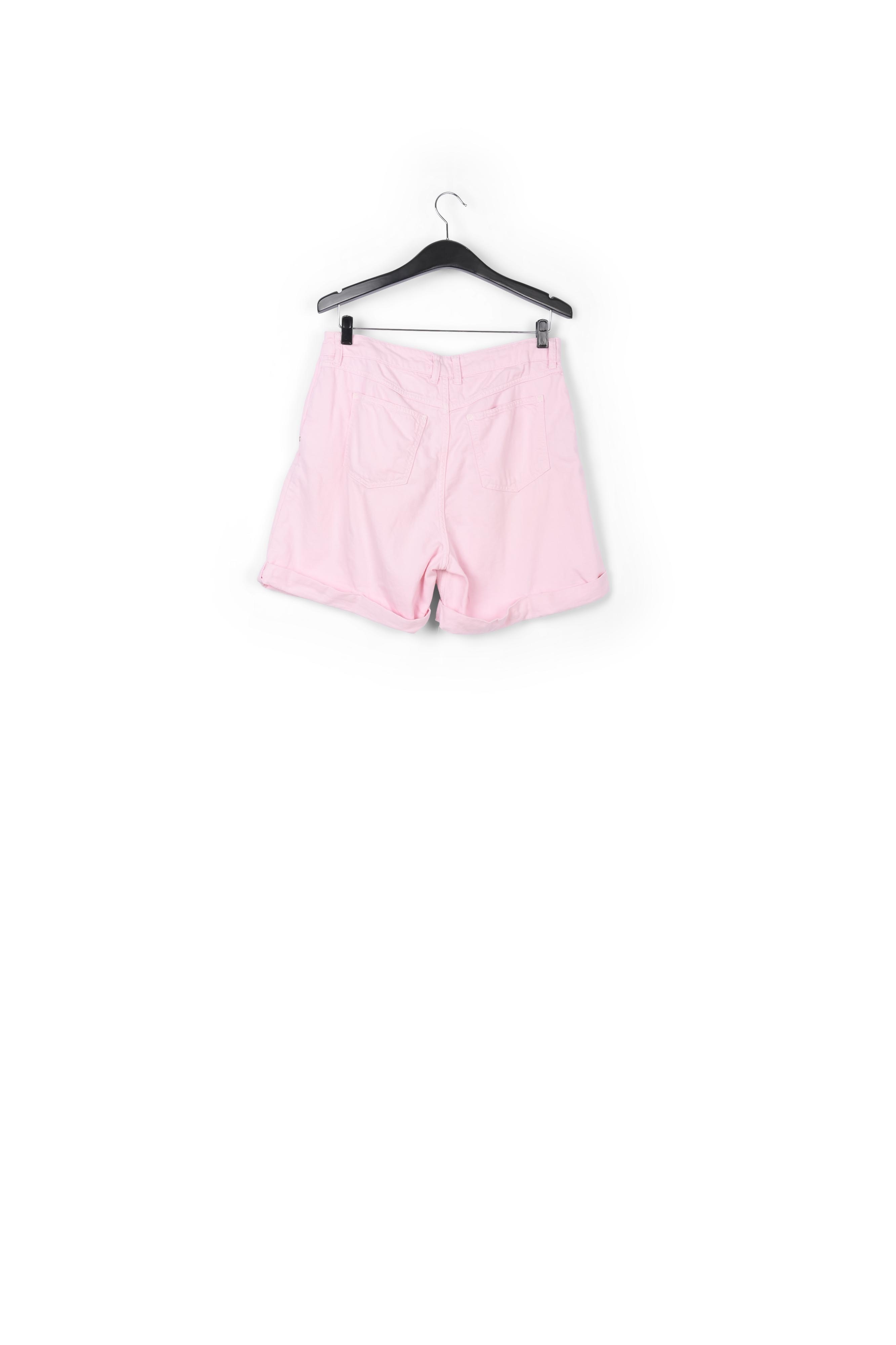 Short boyfriend en denim rose clair RE—SSENTIEL seconde main photo 3