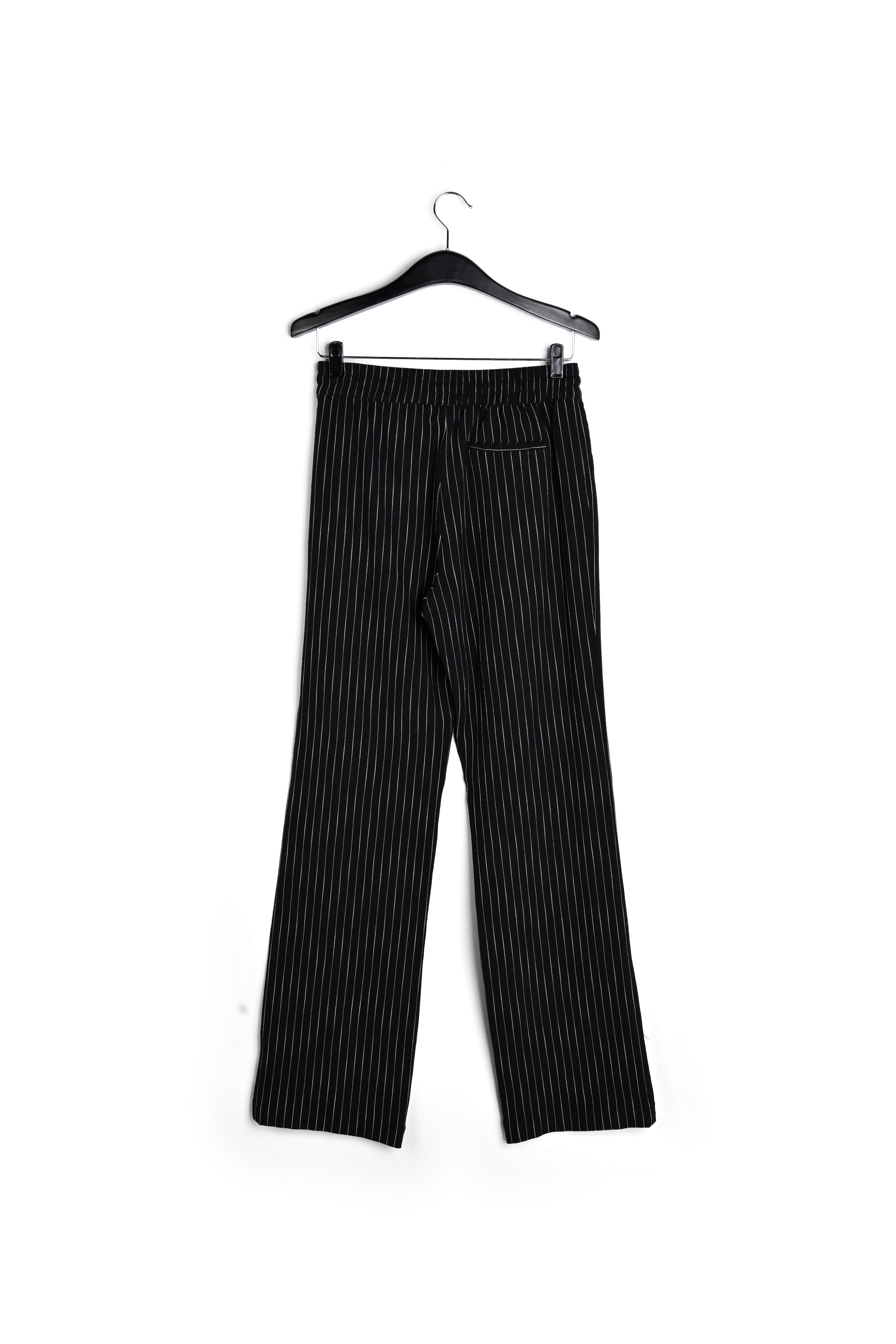 Black pinstripe wide-leg pants RE—SSENTIEL second-hand photo 2