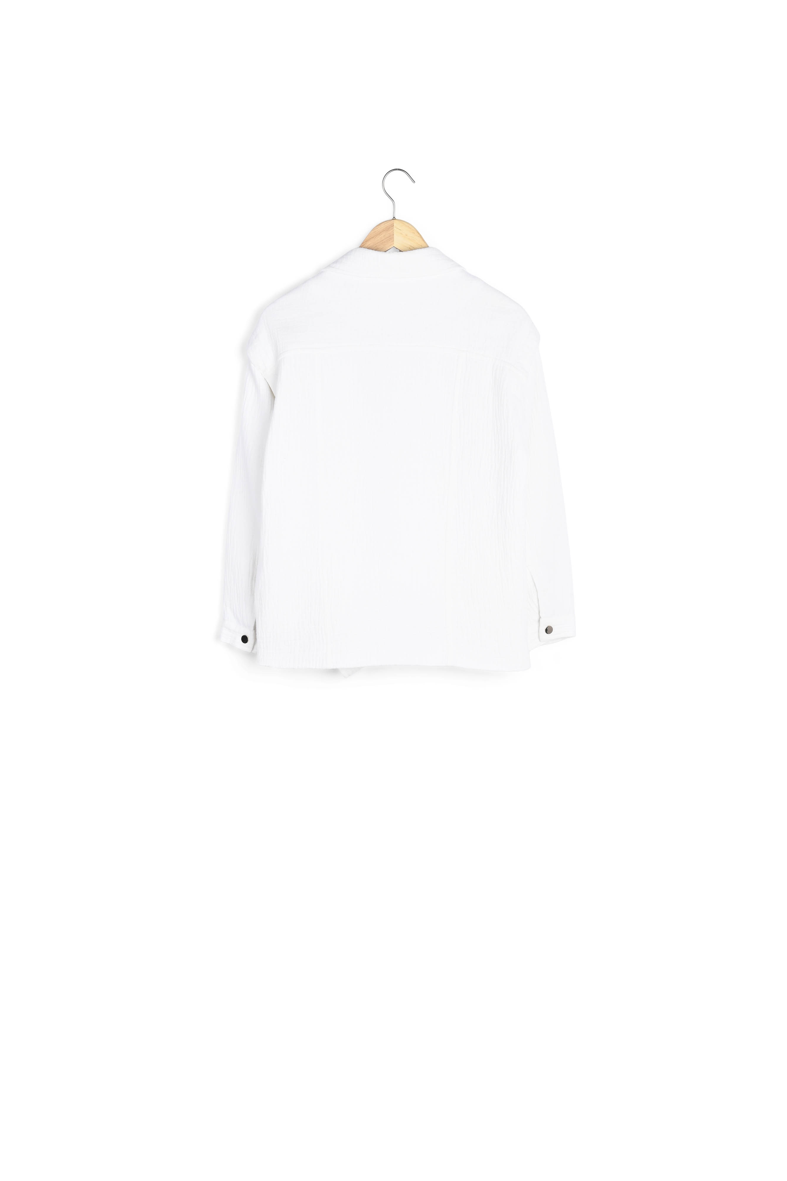 Manteau style perfecto en coton blanc Janna Maison 123 seconde main photo 4