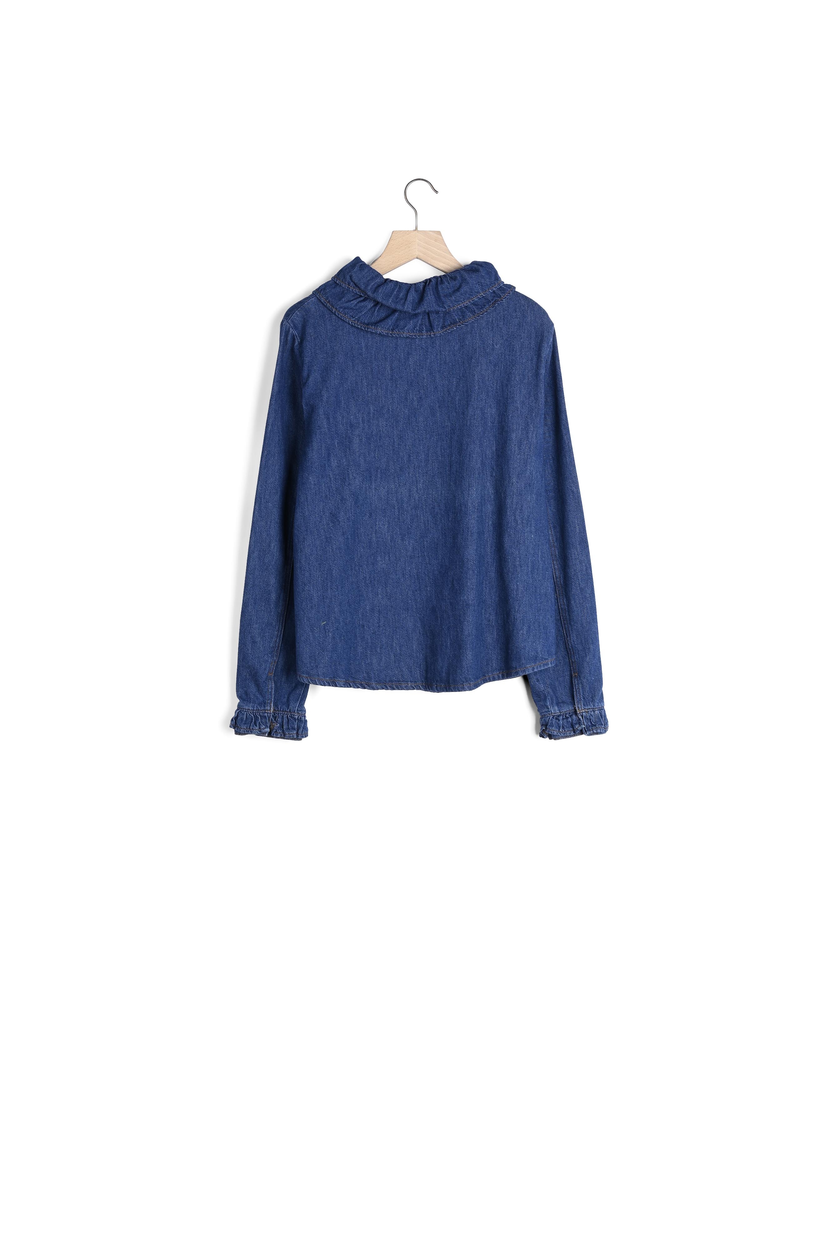 CHEMISE BELKIS BLEU MIDI Balzac seconde main photo 2