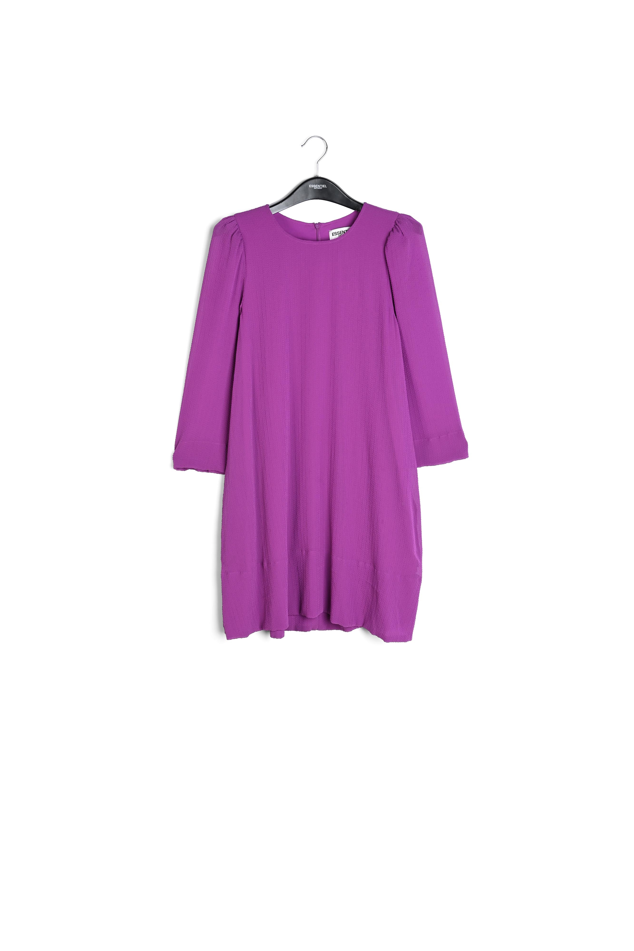 Purple mini dress with padded shoulders RE—SSENTIEL second-hand photo 1
