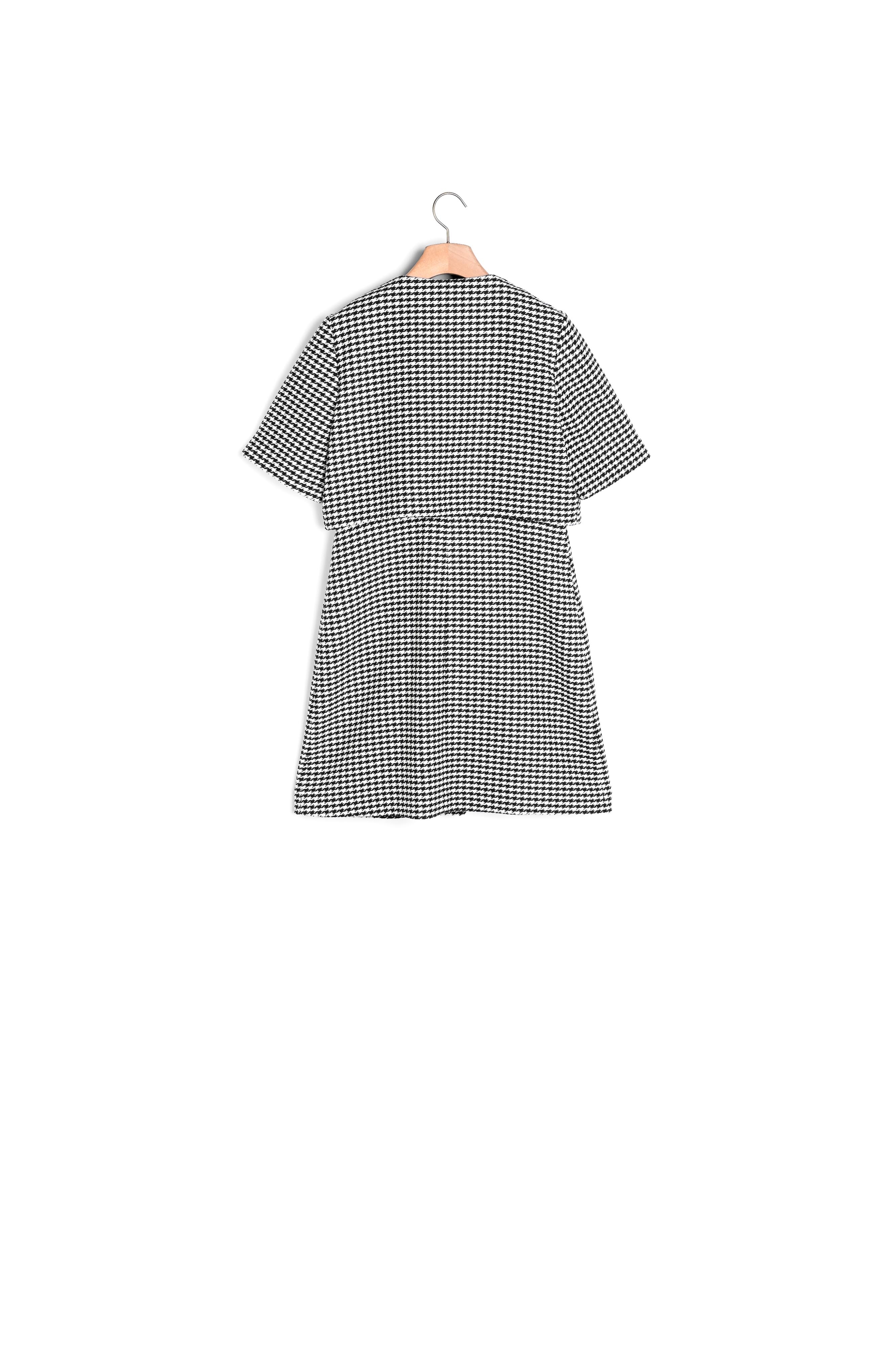 Product photo Short houndstooth tweed dress number 1