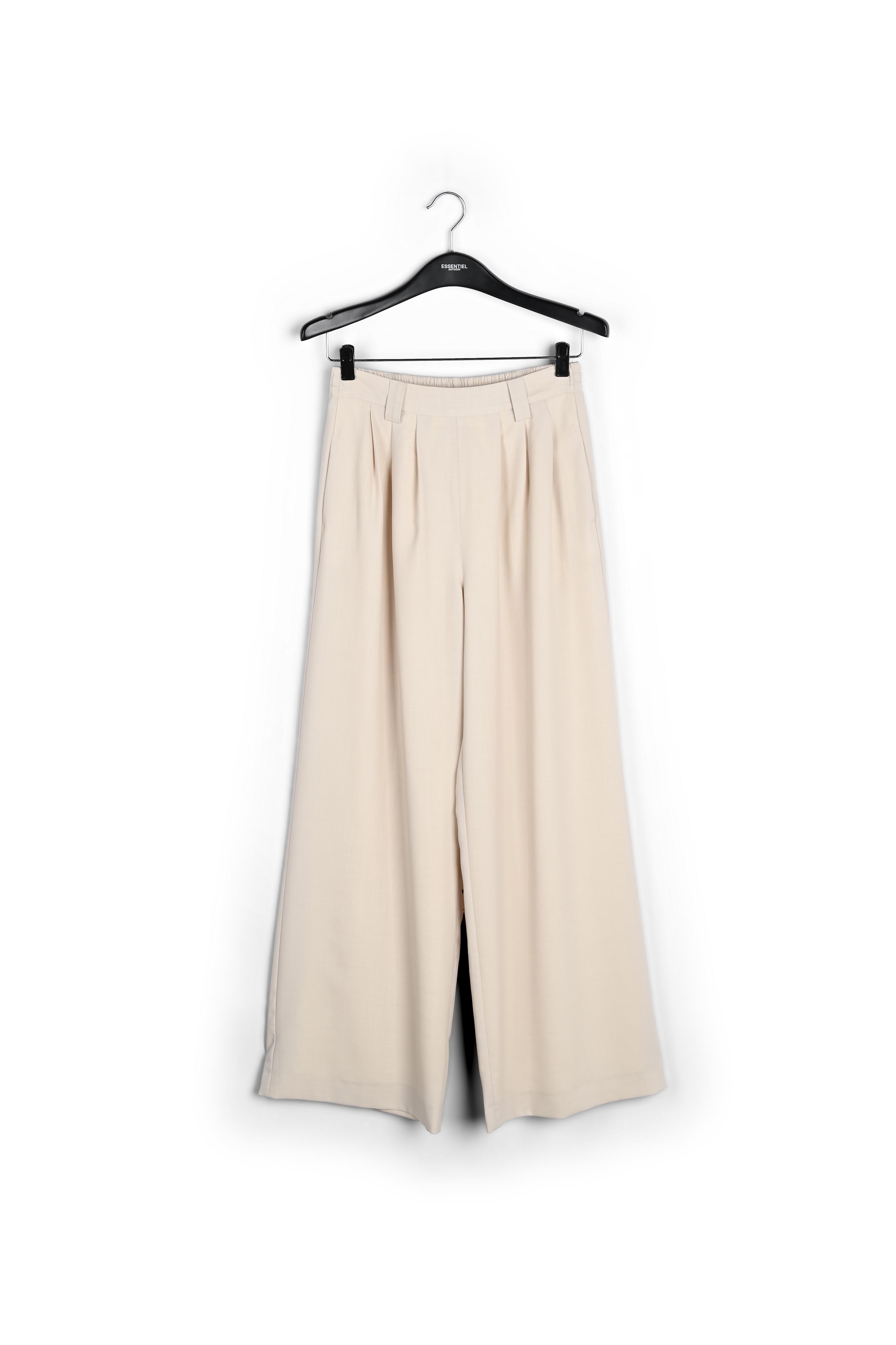 Ecru wide-leg pants RE—SSENTIEL second-hand photo 1