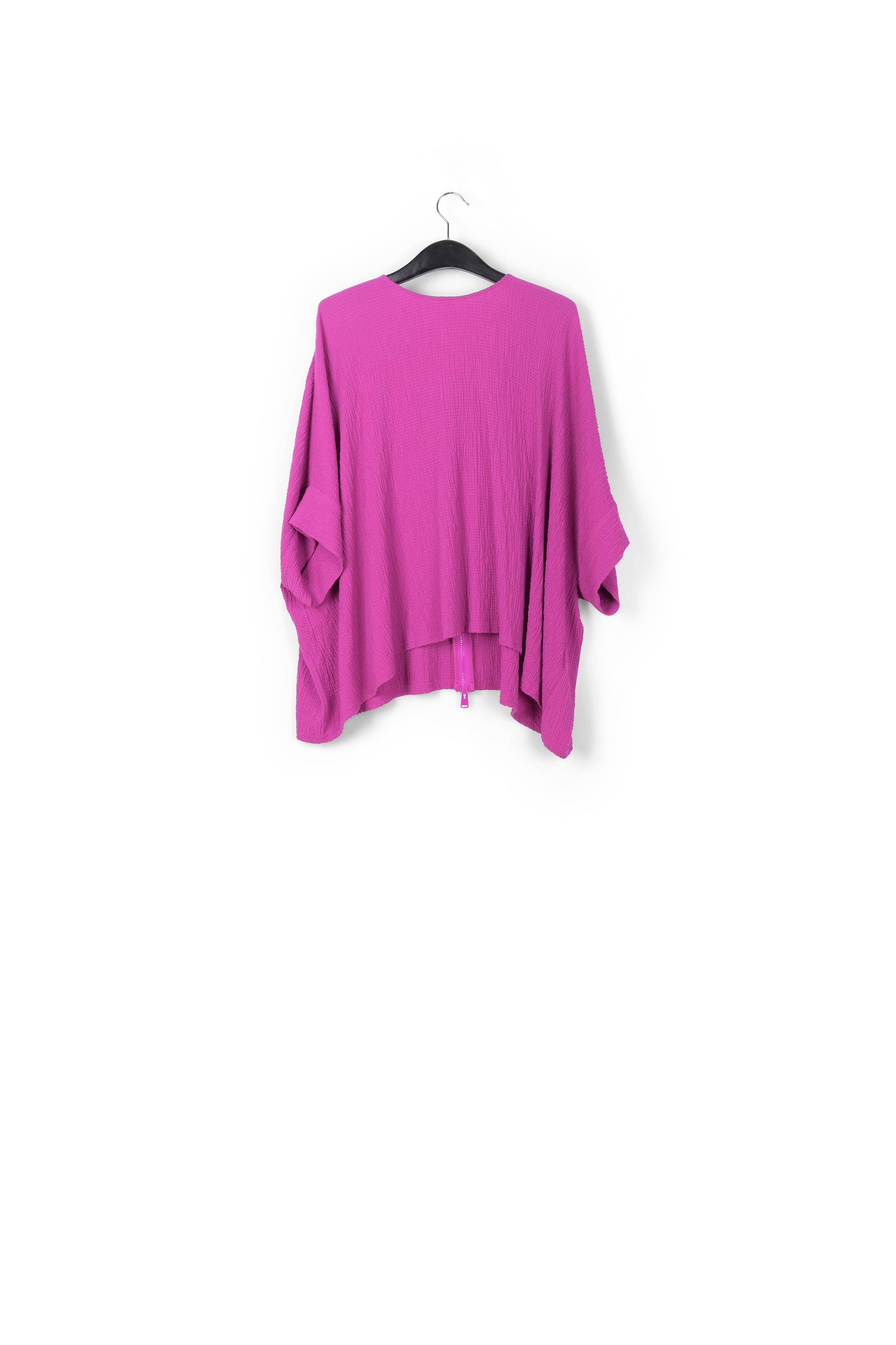Top oversize en cloqué violet RE—SSENTIEL seconde main photo 2