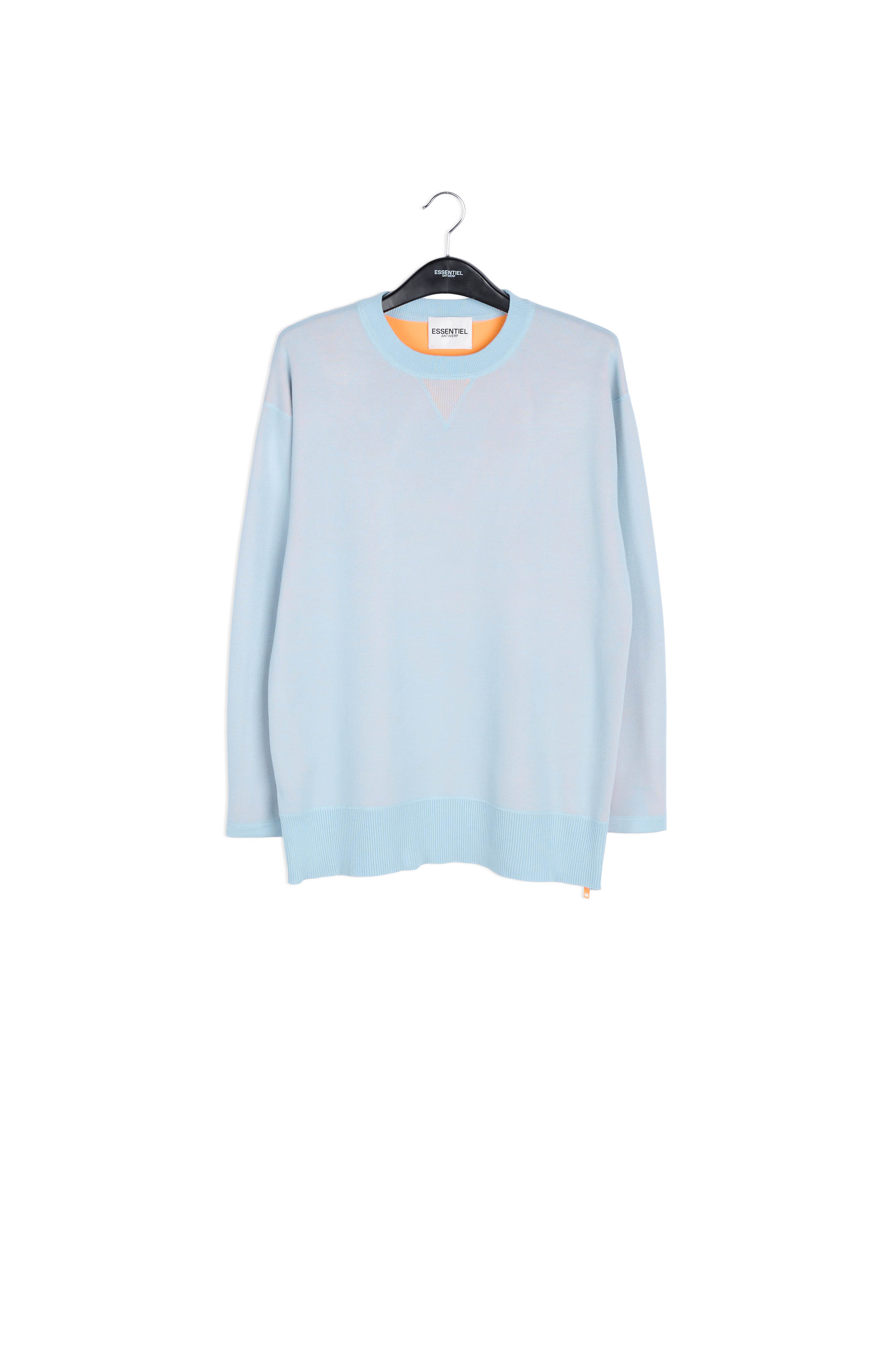 Light blue sweater with boxy cut RE—SSENTIEL second-hand photo 1