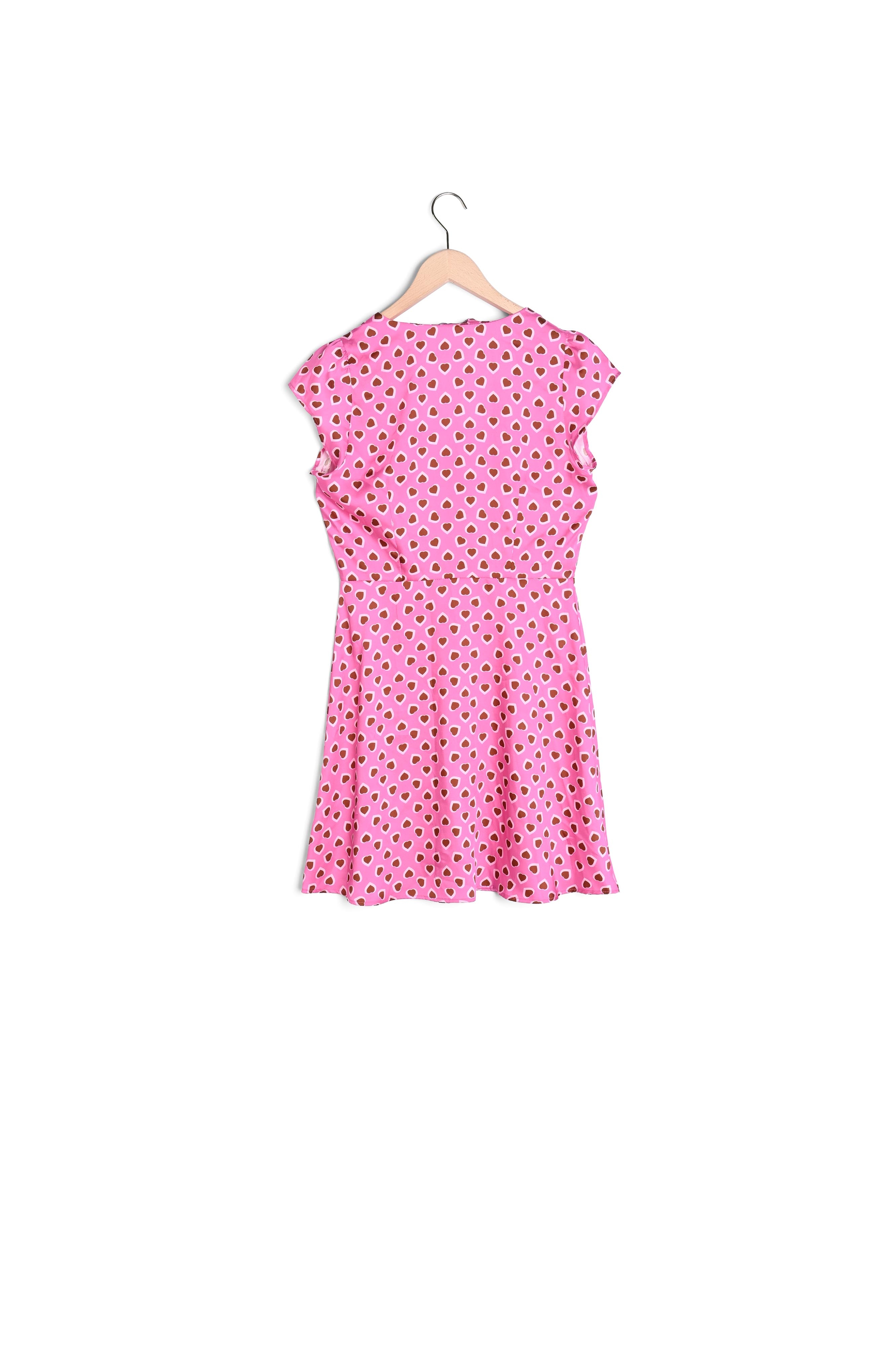 Robe Ruomi rose imprimé coeur Tara Jarmon seconde main photo 6