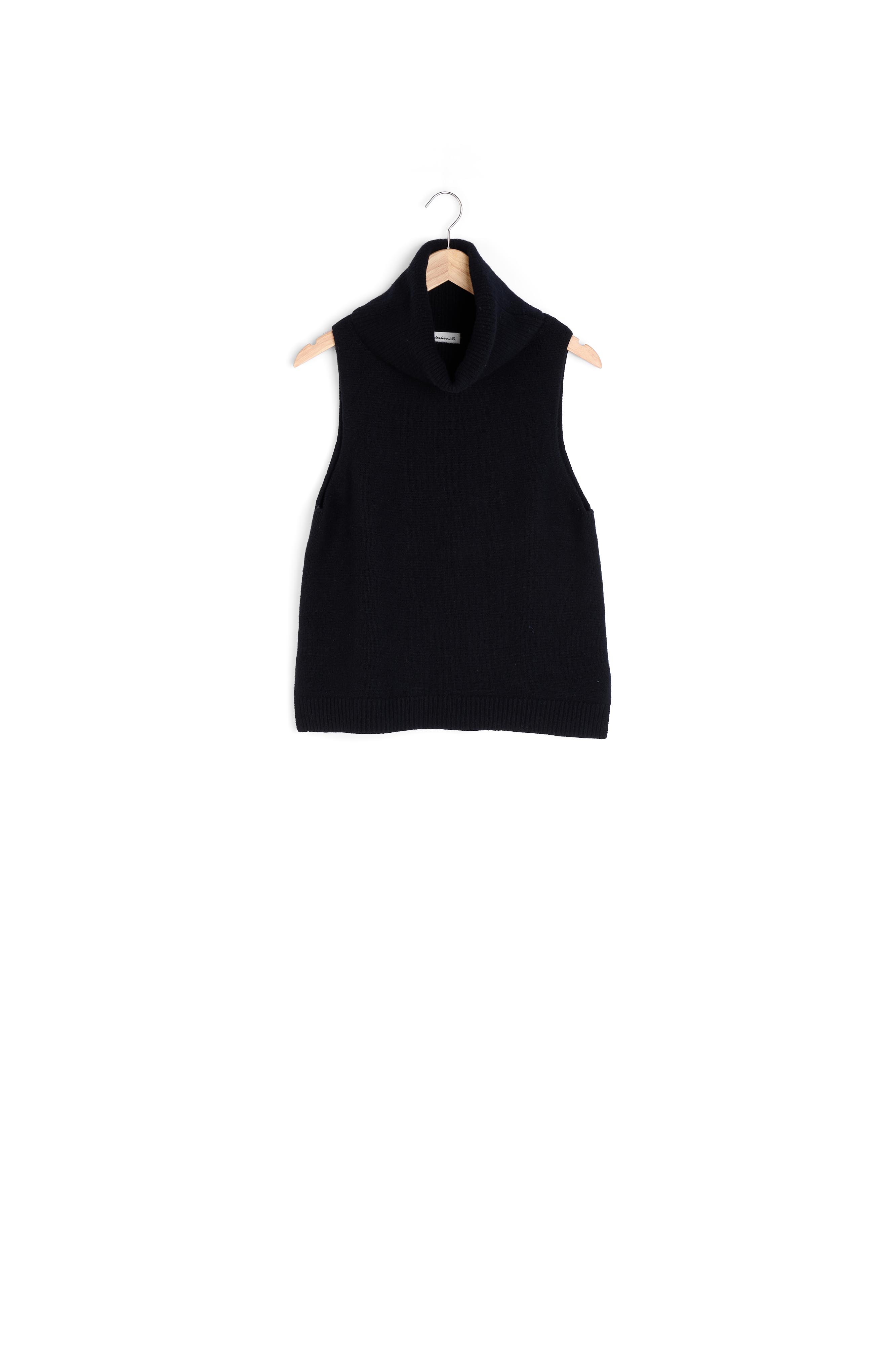 Pull sans manches en laine responsable noir Barclay Maison 123 seconde main photo 1