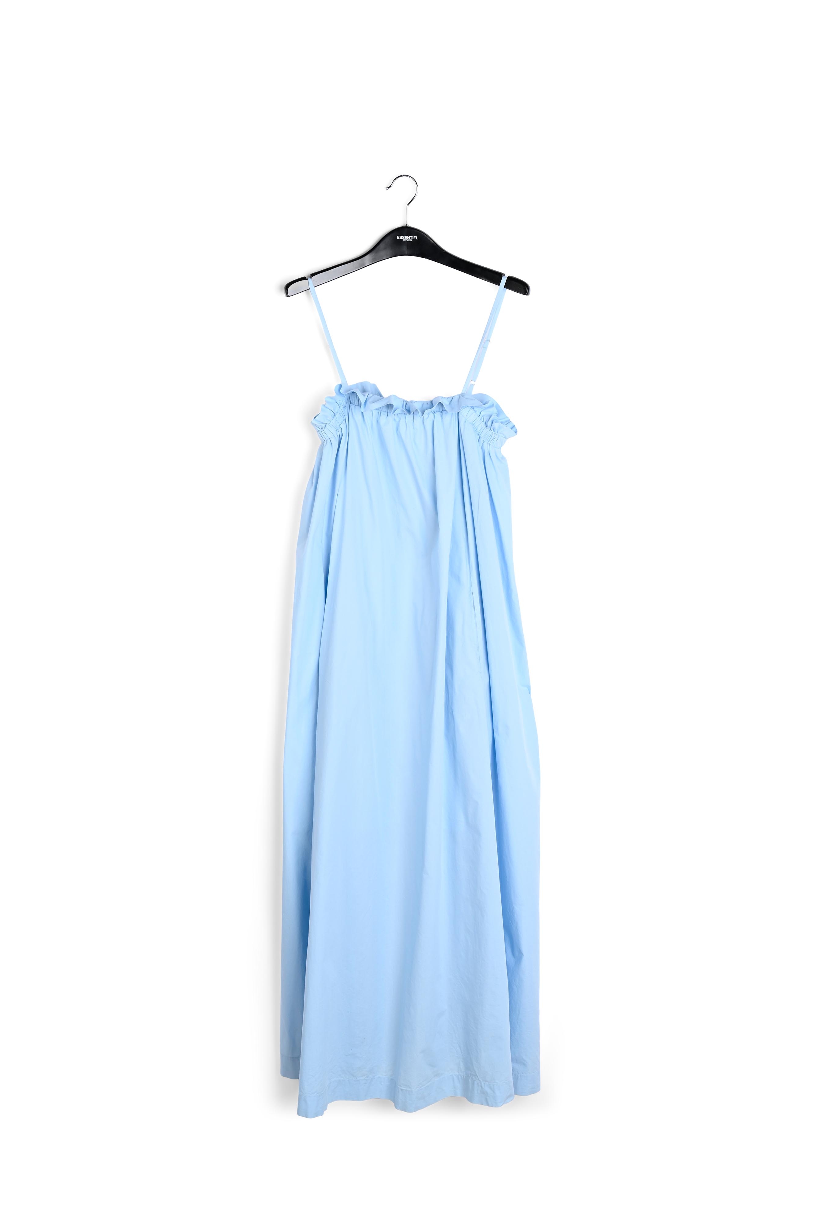 Maxi robe bleu clair en coton RE—SSENTIEL seconde main photo 1