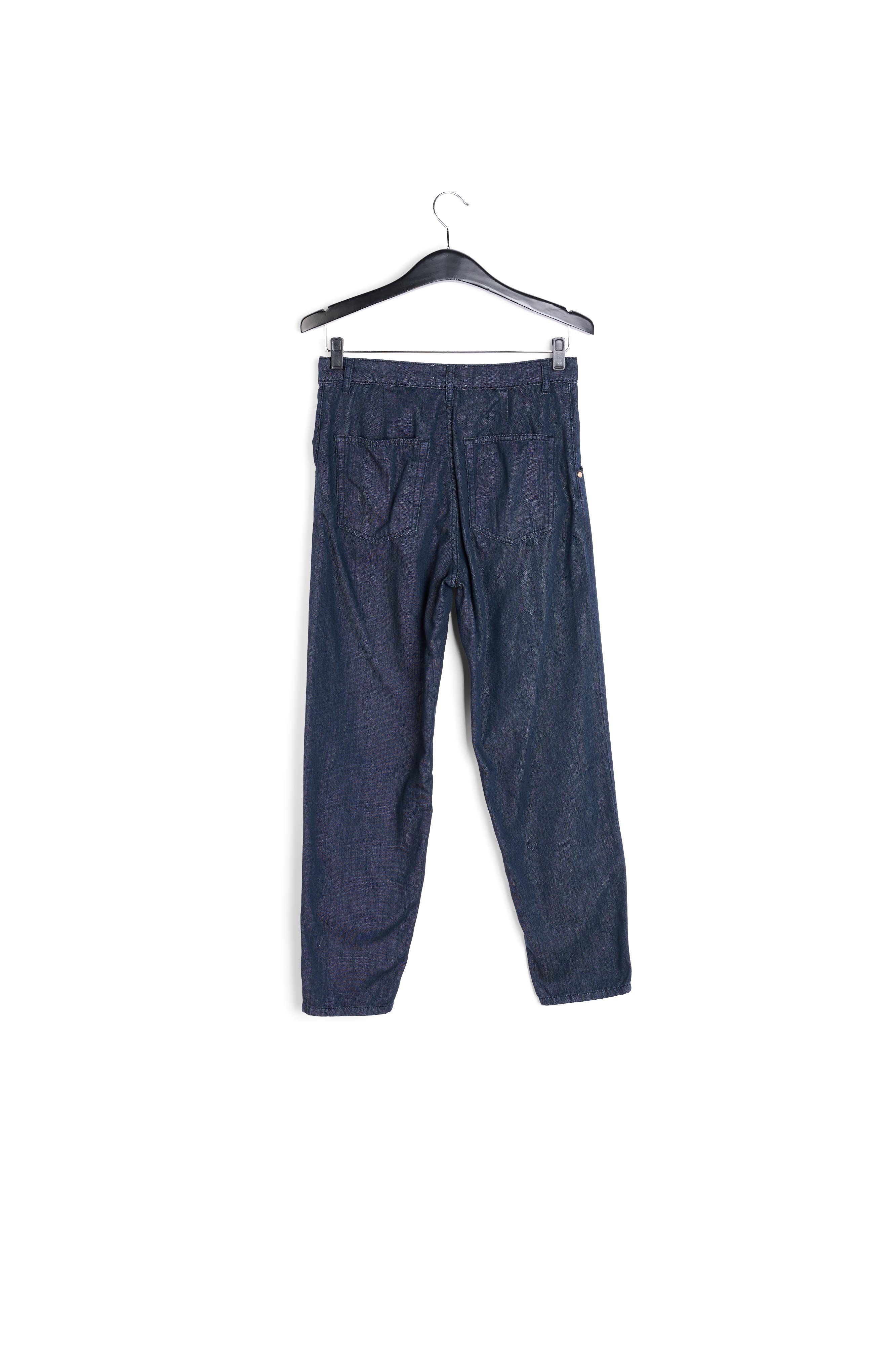 Dark blue loose-fit denim pants RE—SSENTIEL second-hand photo 2