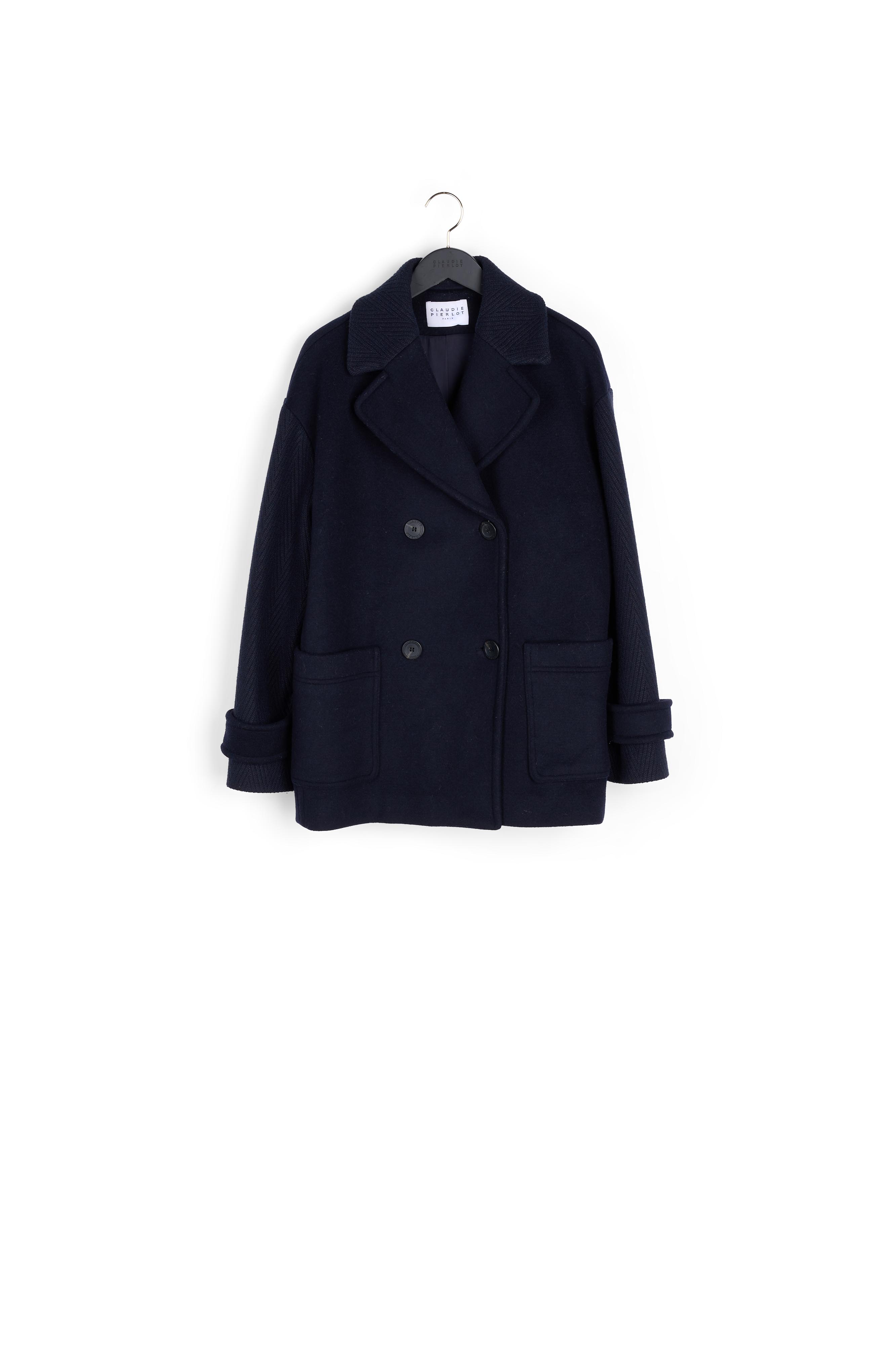 Photo produit Manteau Bi-Matière En Laine Recyclée numéro 0