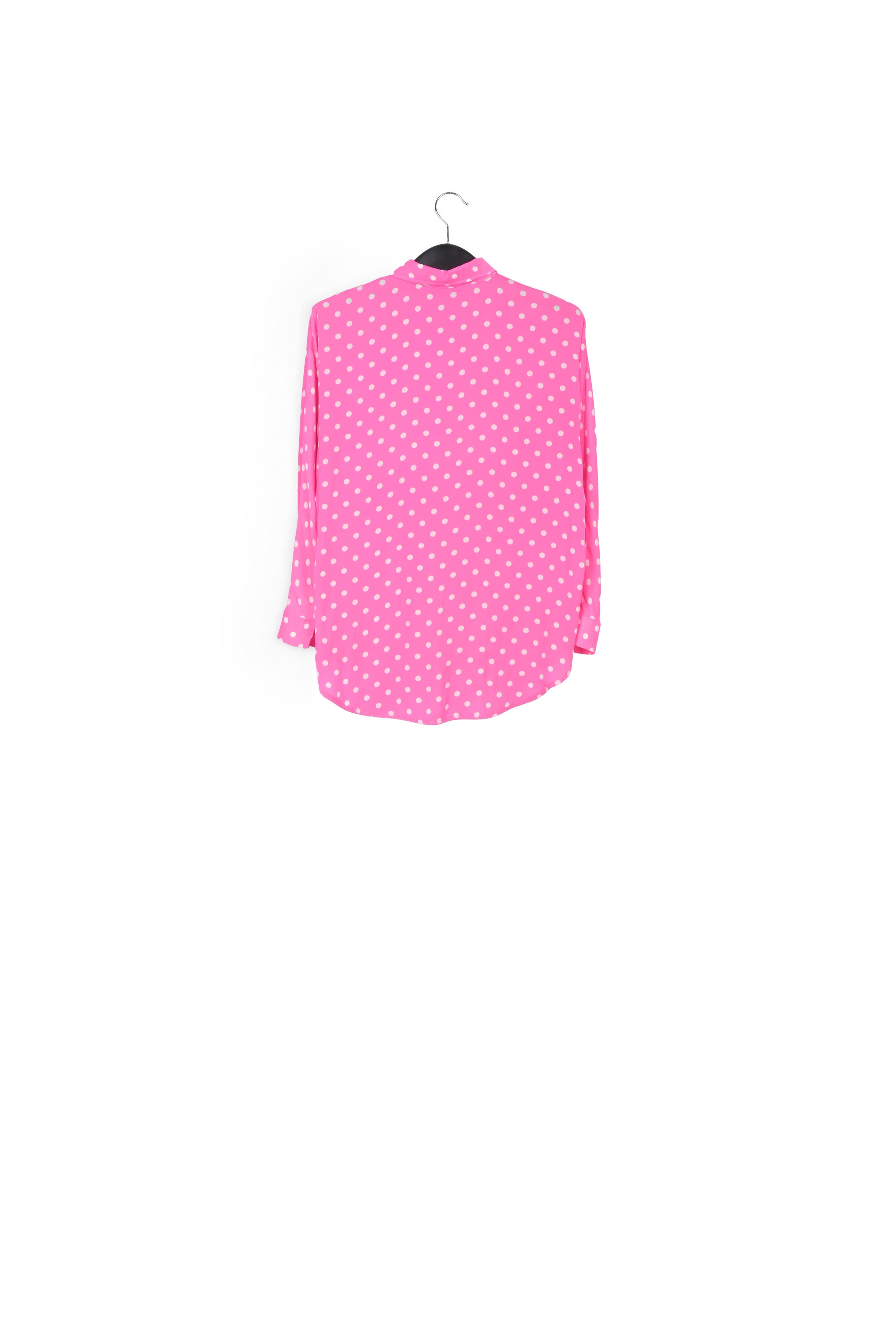 Chemise rose fluo à  pois RE—SSENTIEL seconde main photo 2