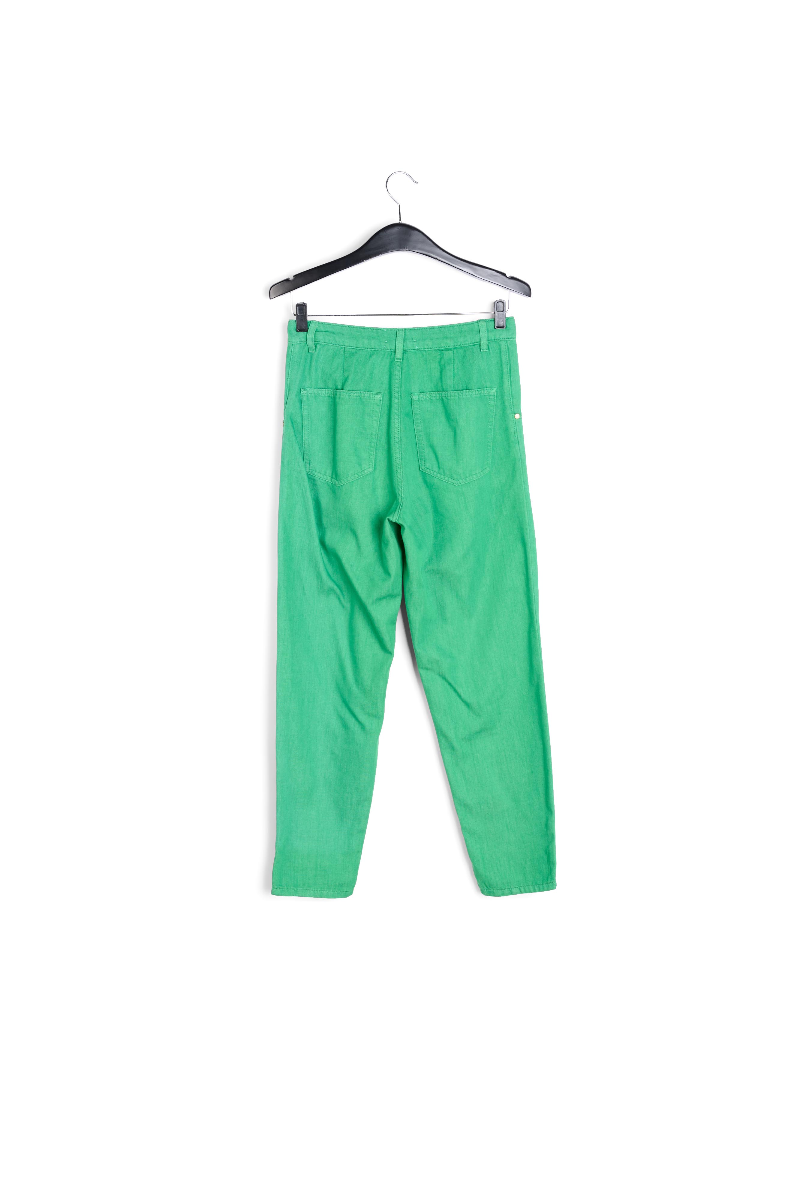 Green loose-fit denim pants RE—SSENTIEL second-hand photo 2