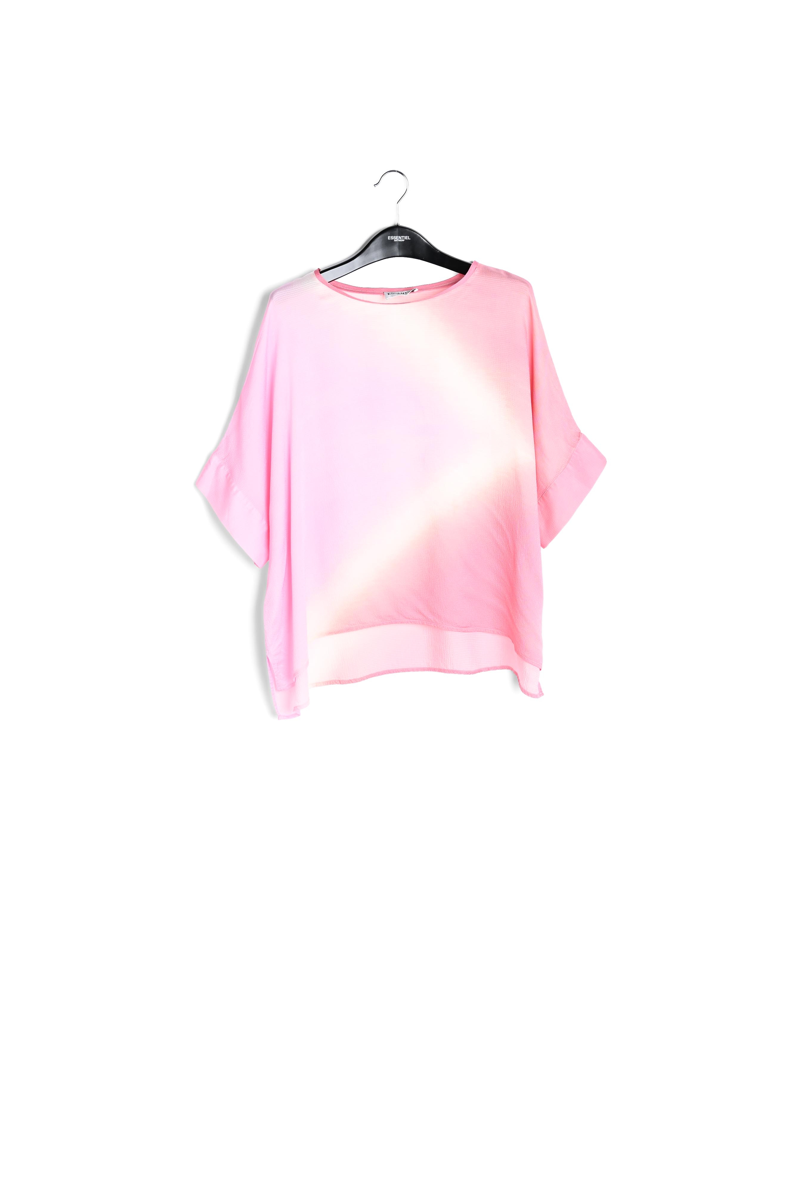 Top carré au tie-dye rose clair RE—SSENTIEL seconde main photo 1