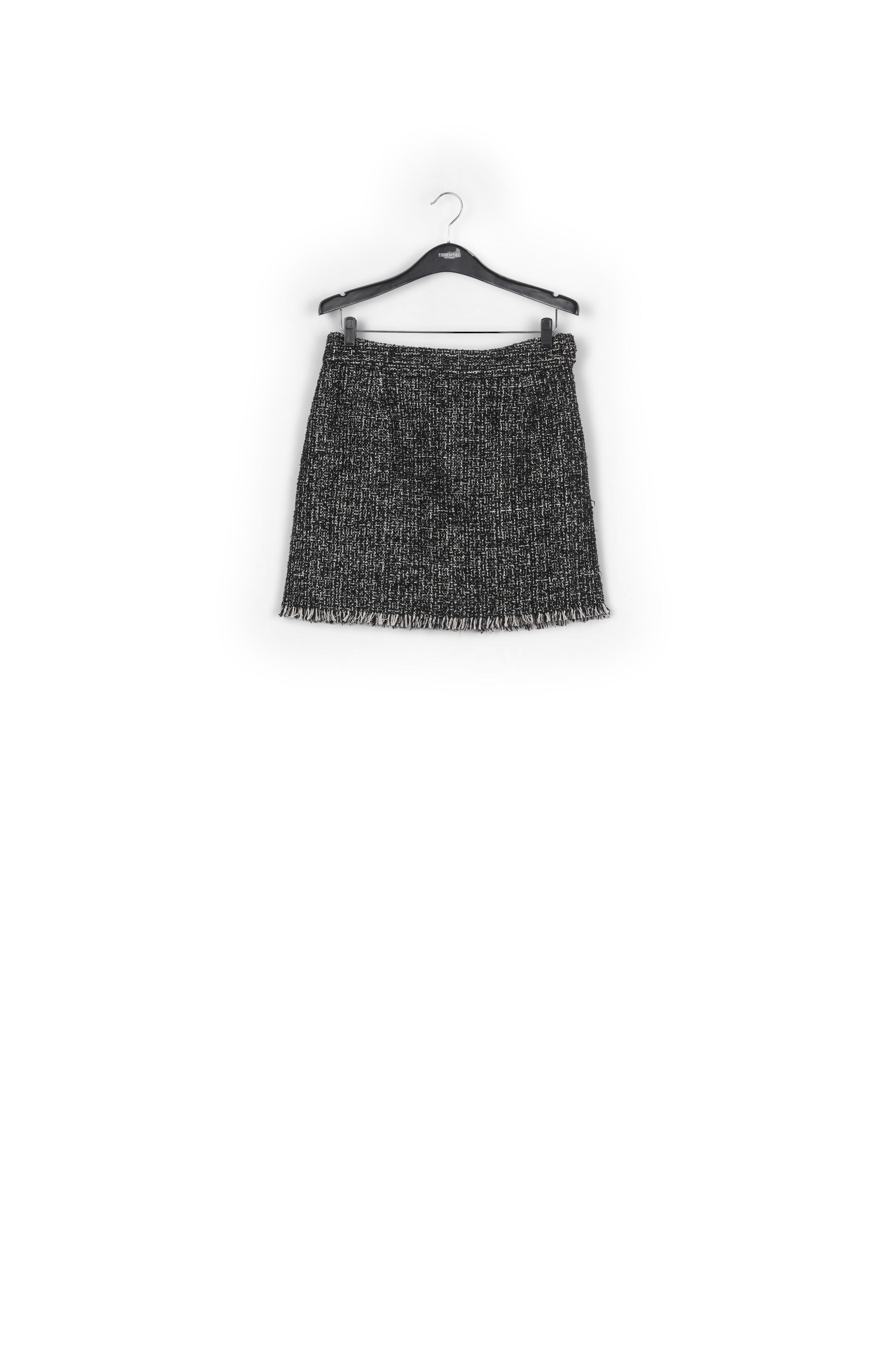 Mini-jupe en tweed multicolore RE—SSENTIEL seconde main photo 1