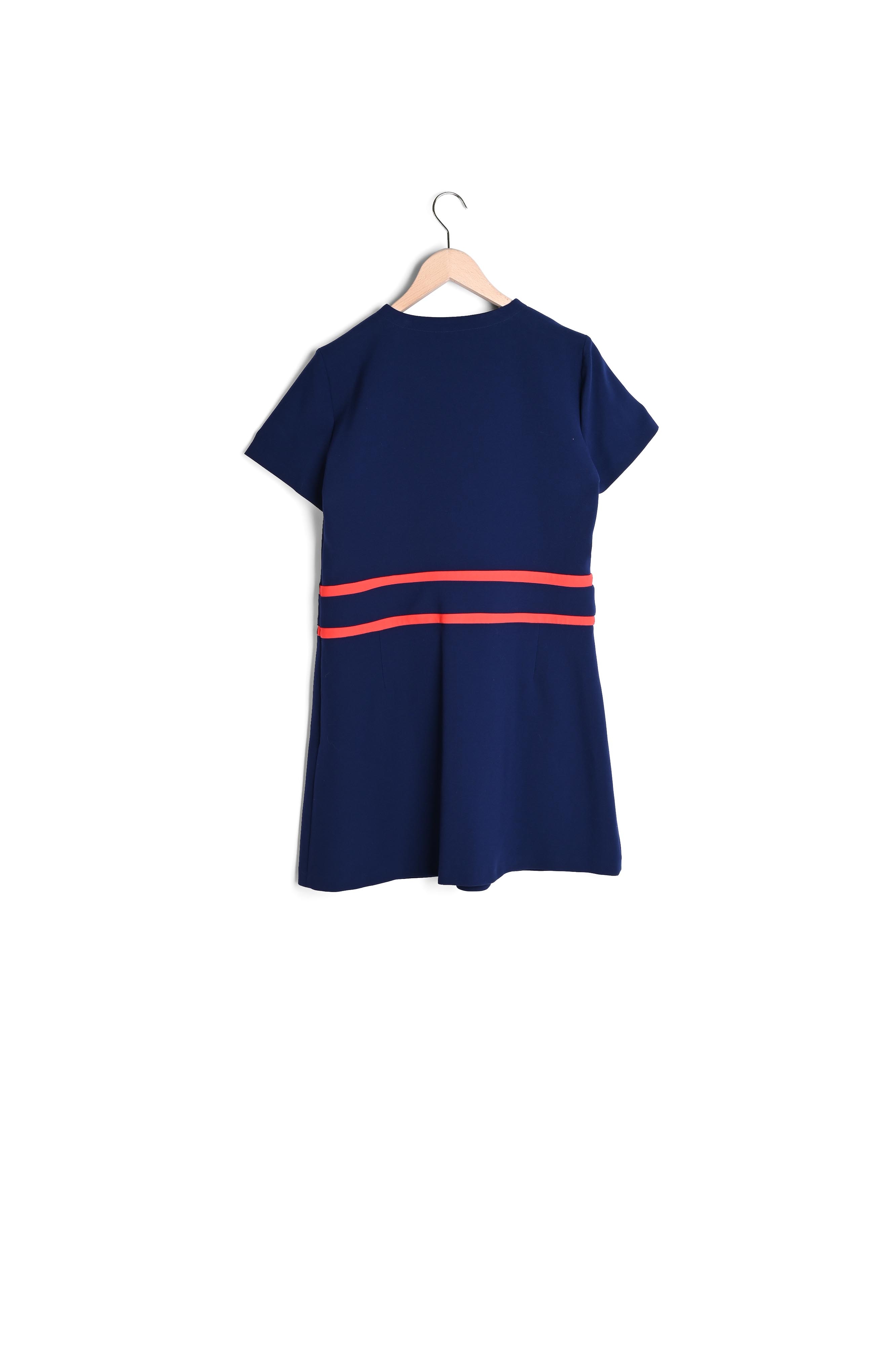 Photo produit Robe Ryema bleu marine en toile double numéro 1
