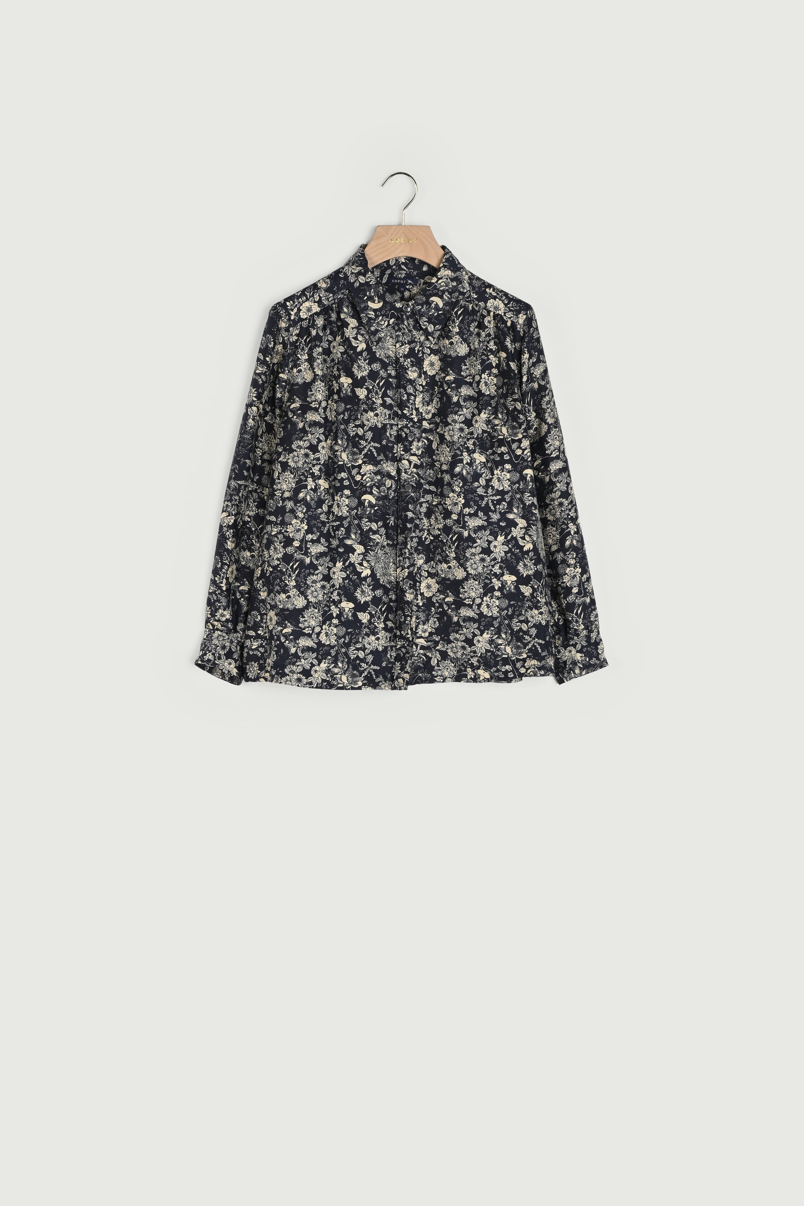 NAVY/ECRU