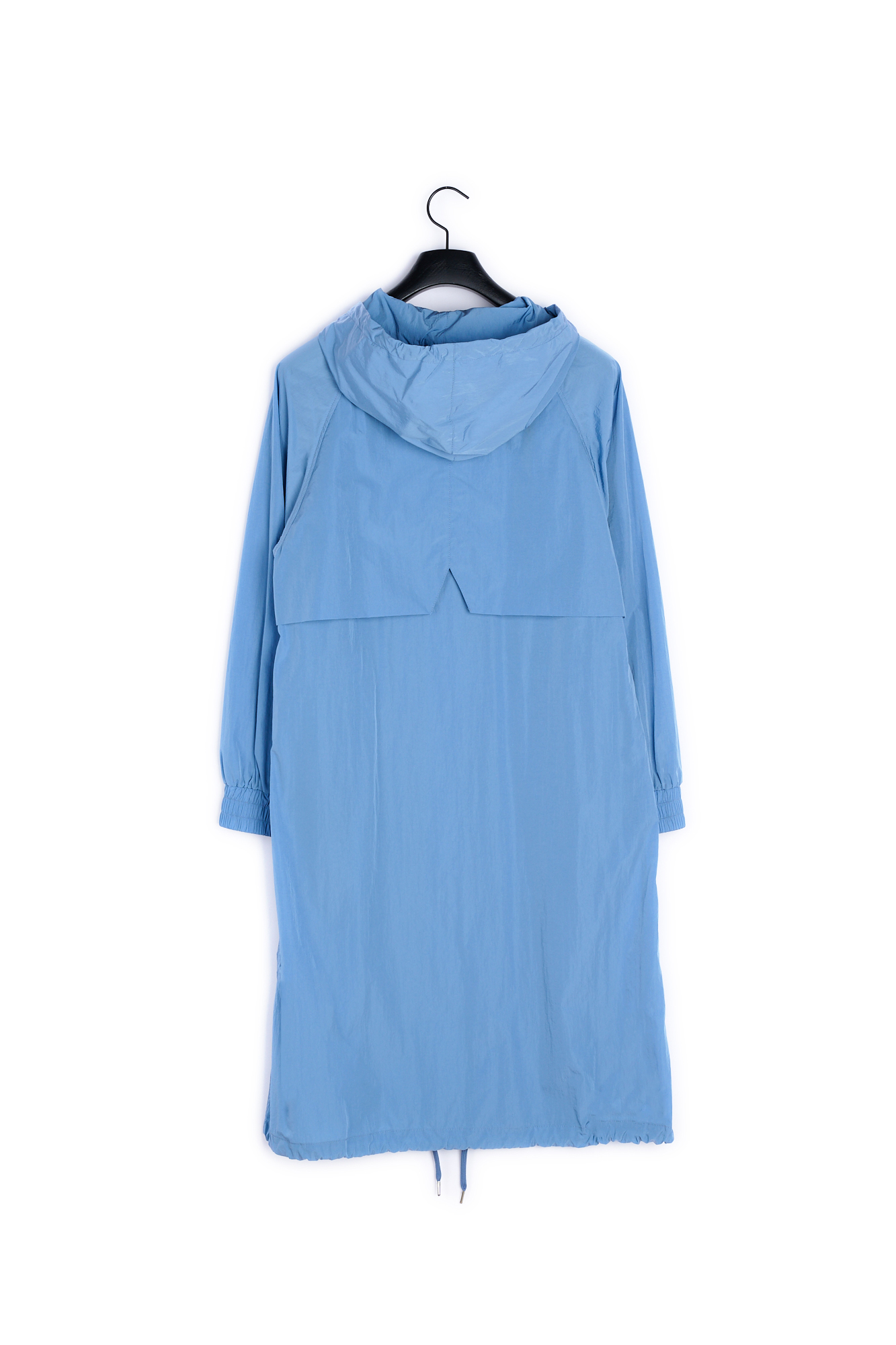 Long hooded windbreaker