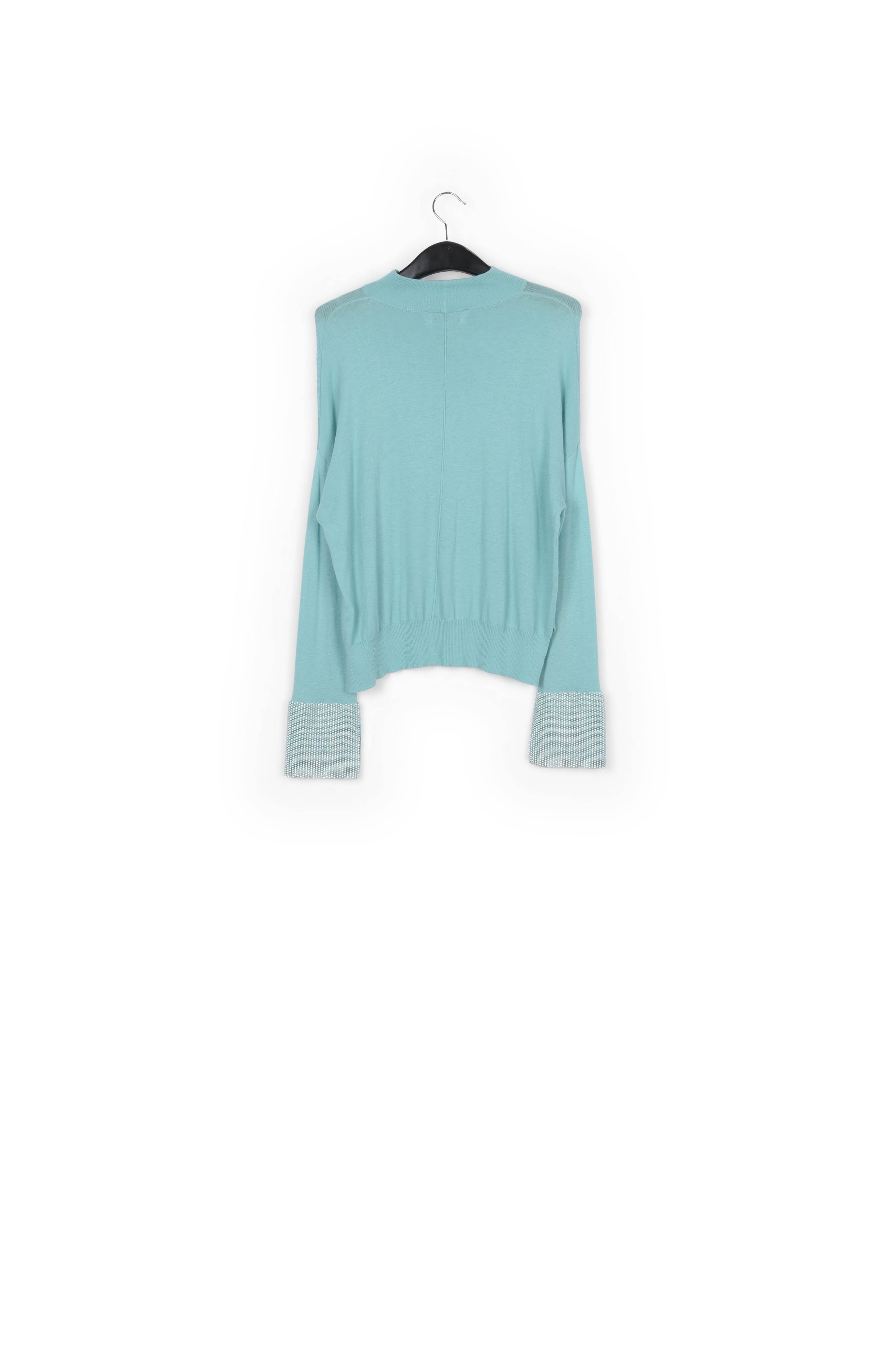 Pull bleu clair à  col roulé RE—SSENTIEL seconde main photo 2