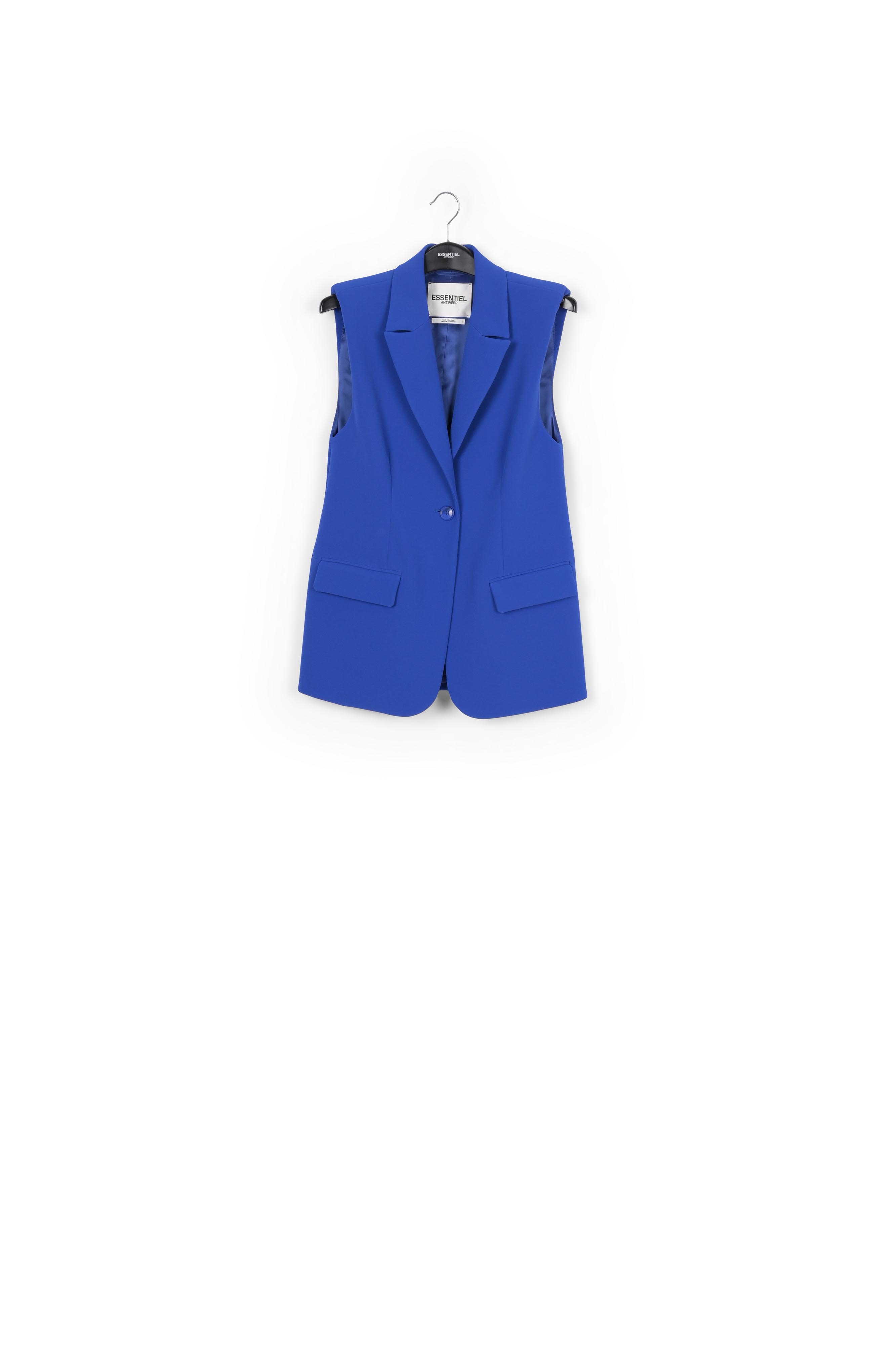 Blue sleeveless blazer RE—SSENTIEL second-hand photo 1