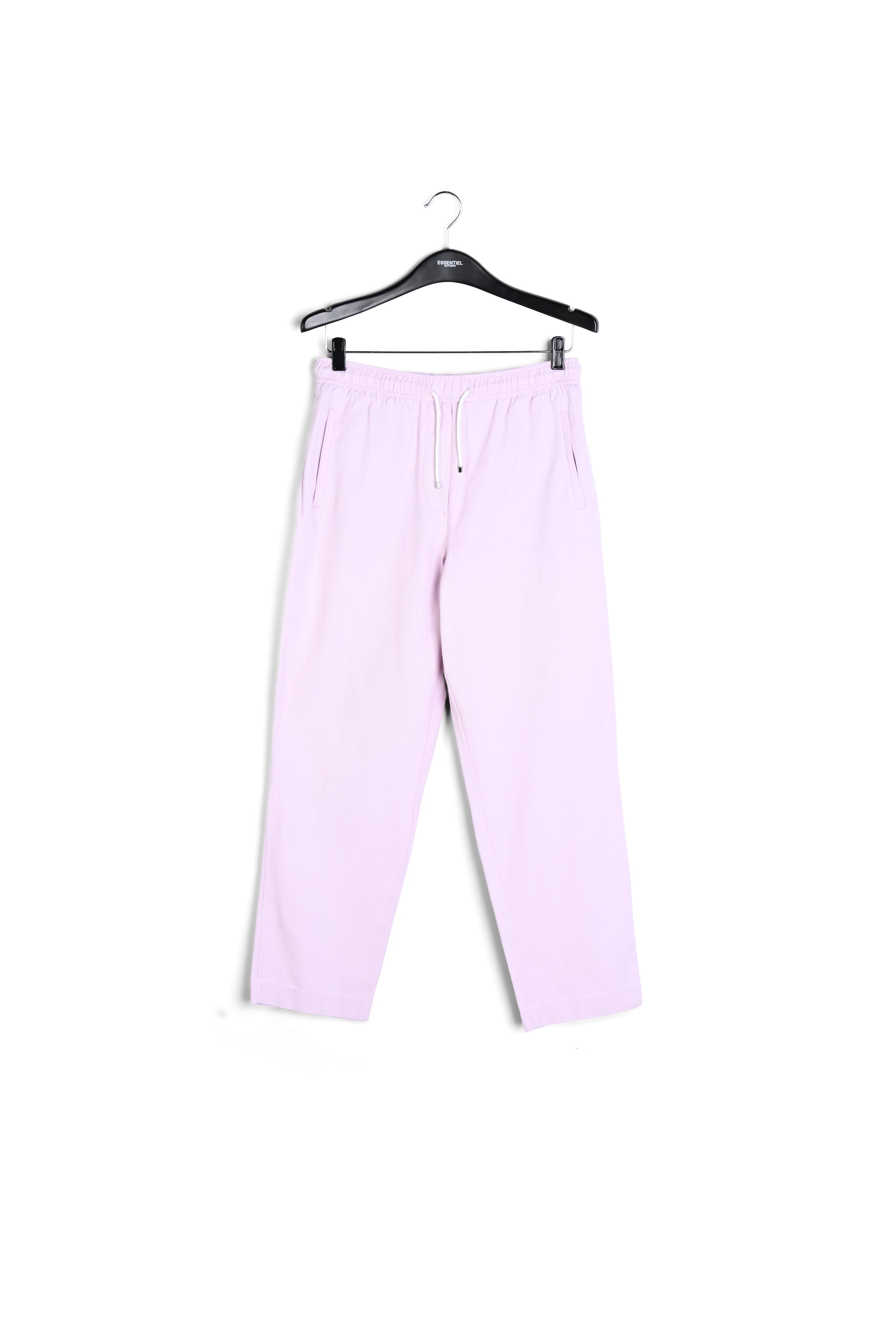 Pantalon fuselé en coton lilas RE—SSENTIEL seconde main photo 1