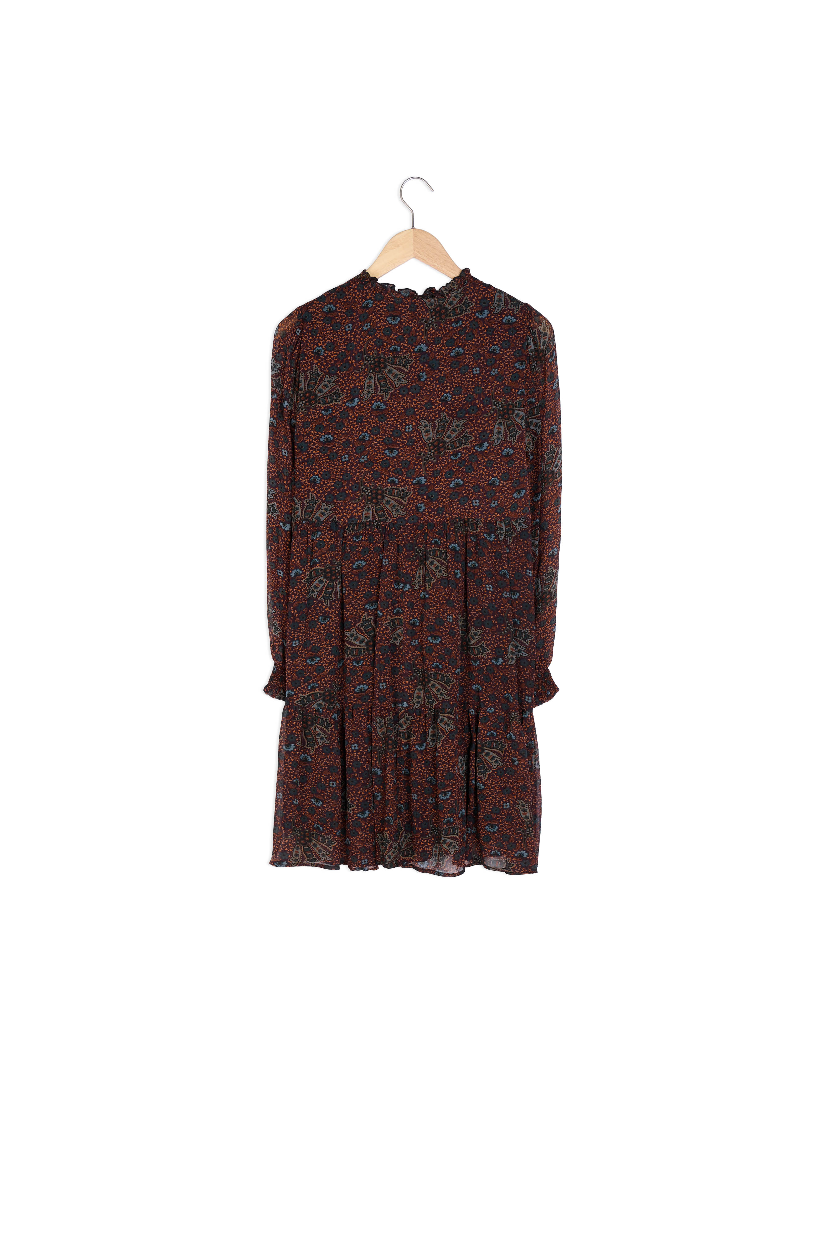 Robe courte imprimée marron Naty Maison 123 seconde main photo 4