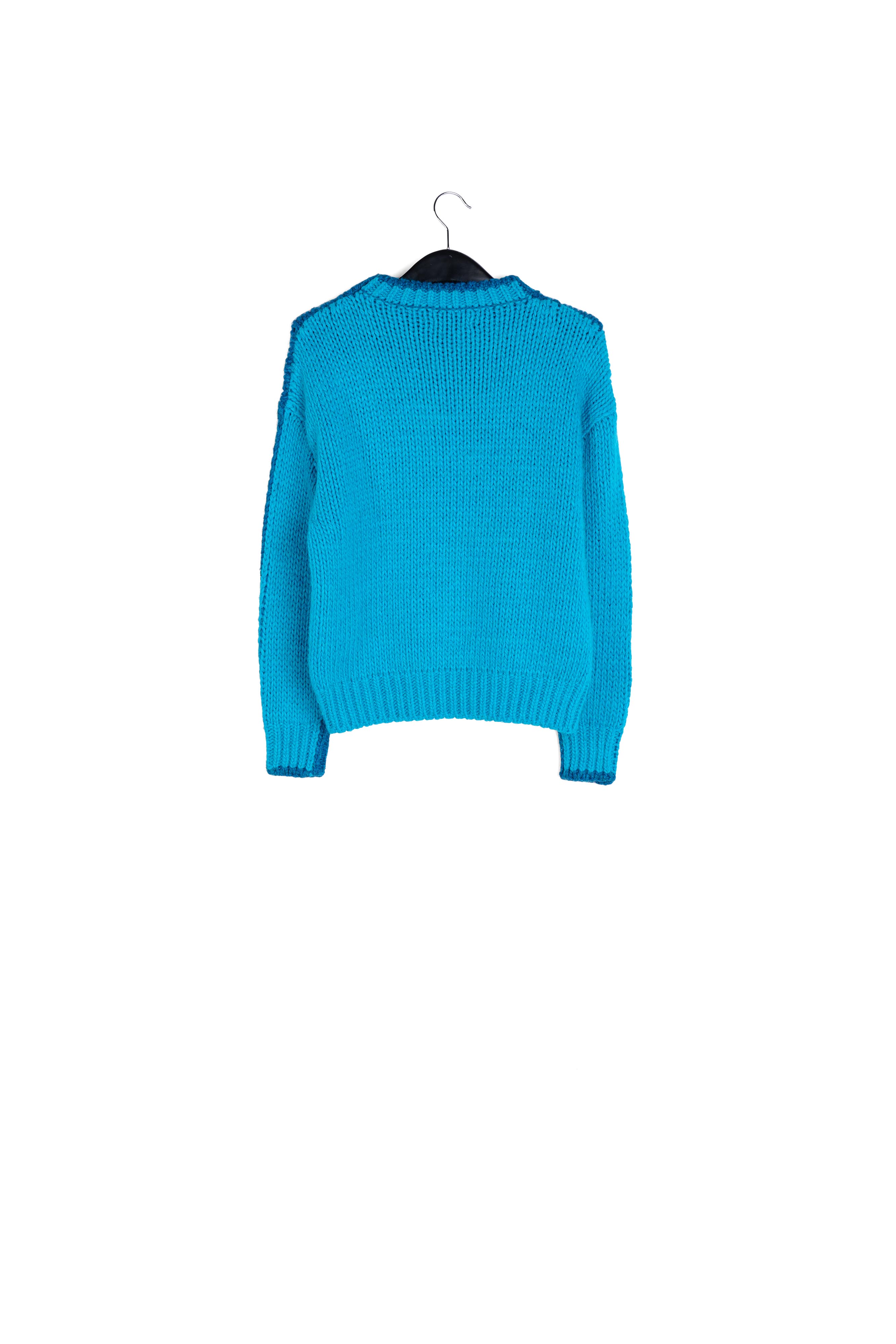 Pull en tricot épais lilas et rose RE—SSENTIEL seconde main photo 2