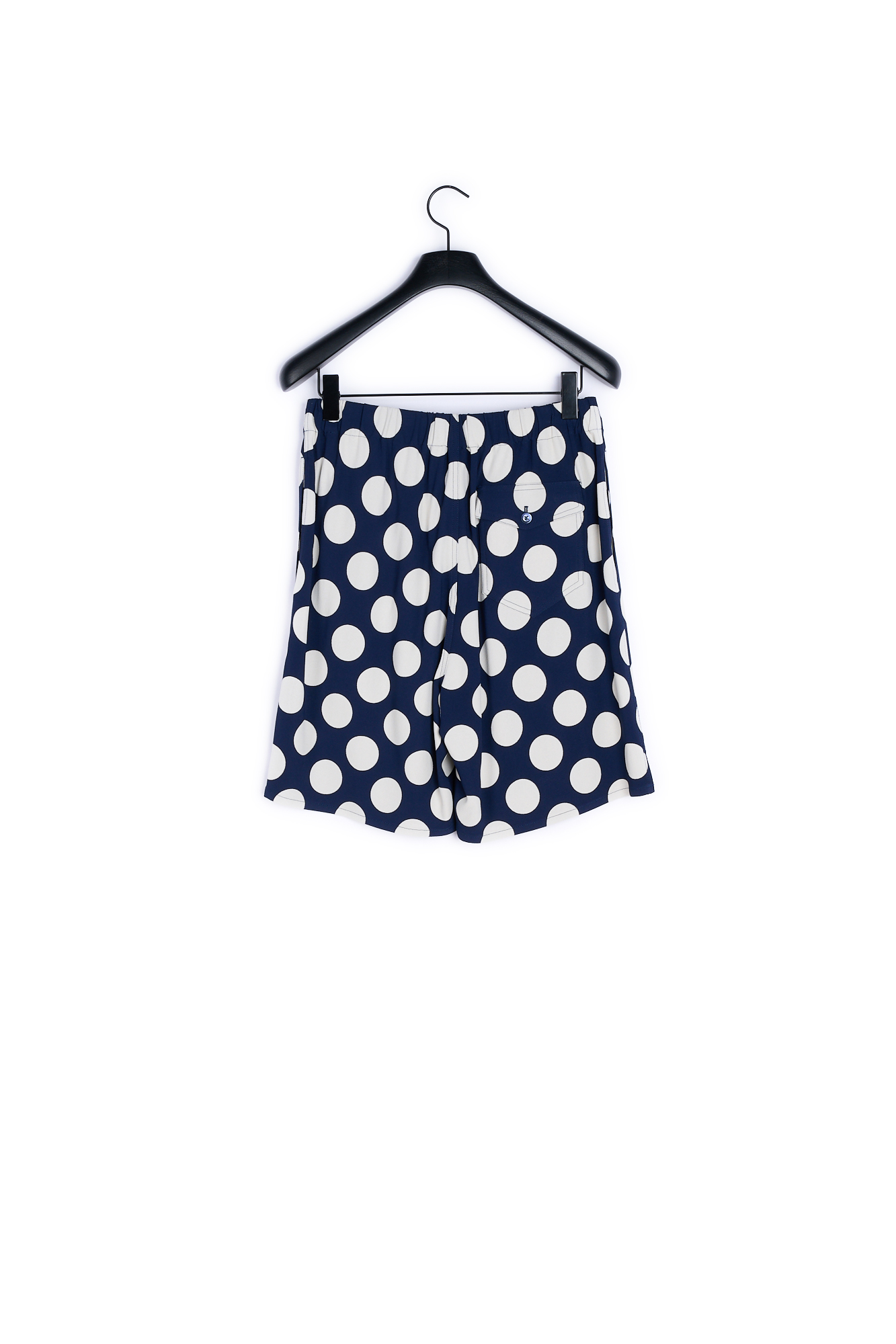 Short taille elastique a pois