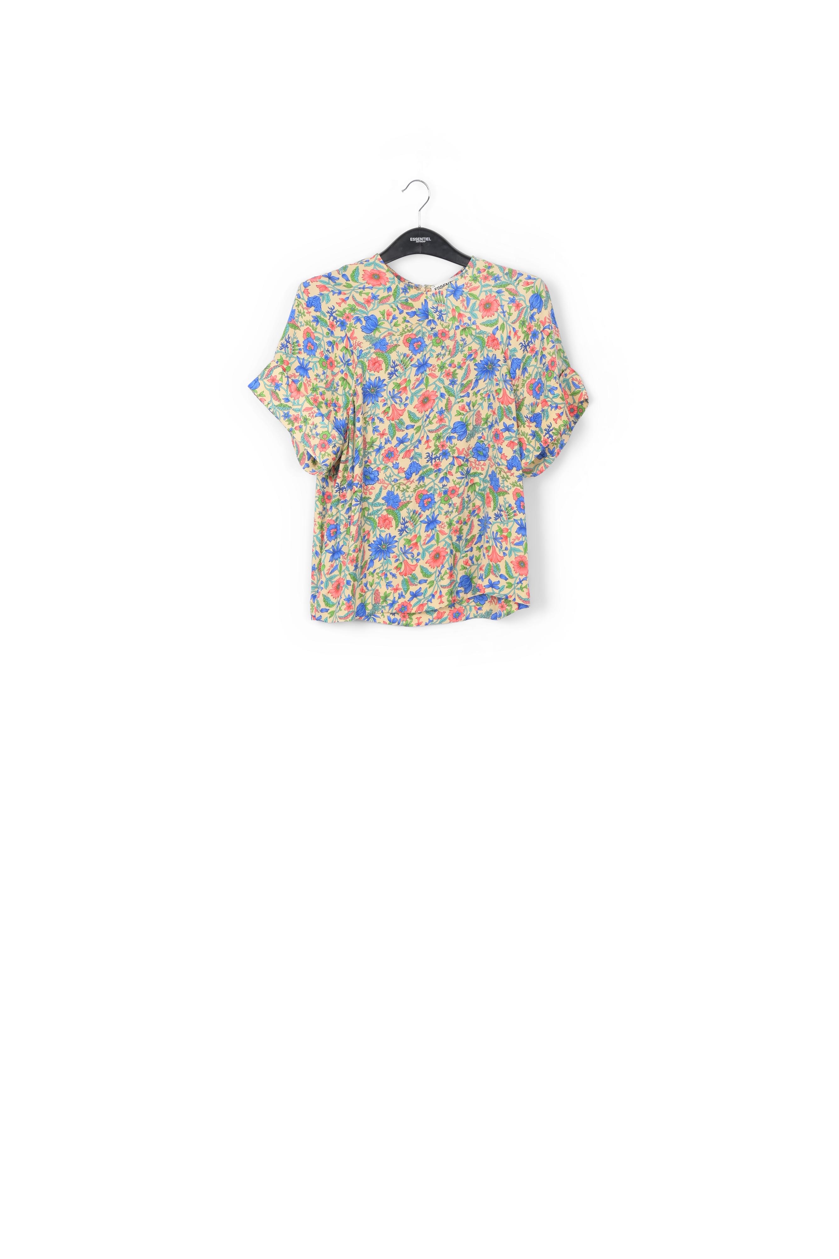 Top imprimé fleuri crème RE—SSENTIEL seconde main photo 1