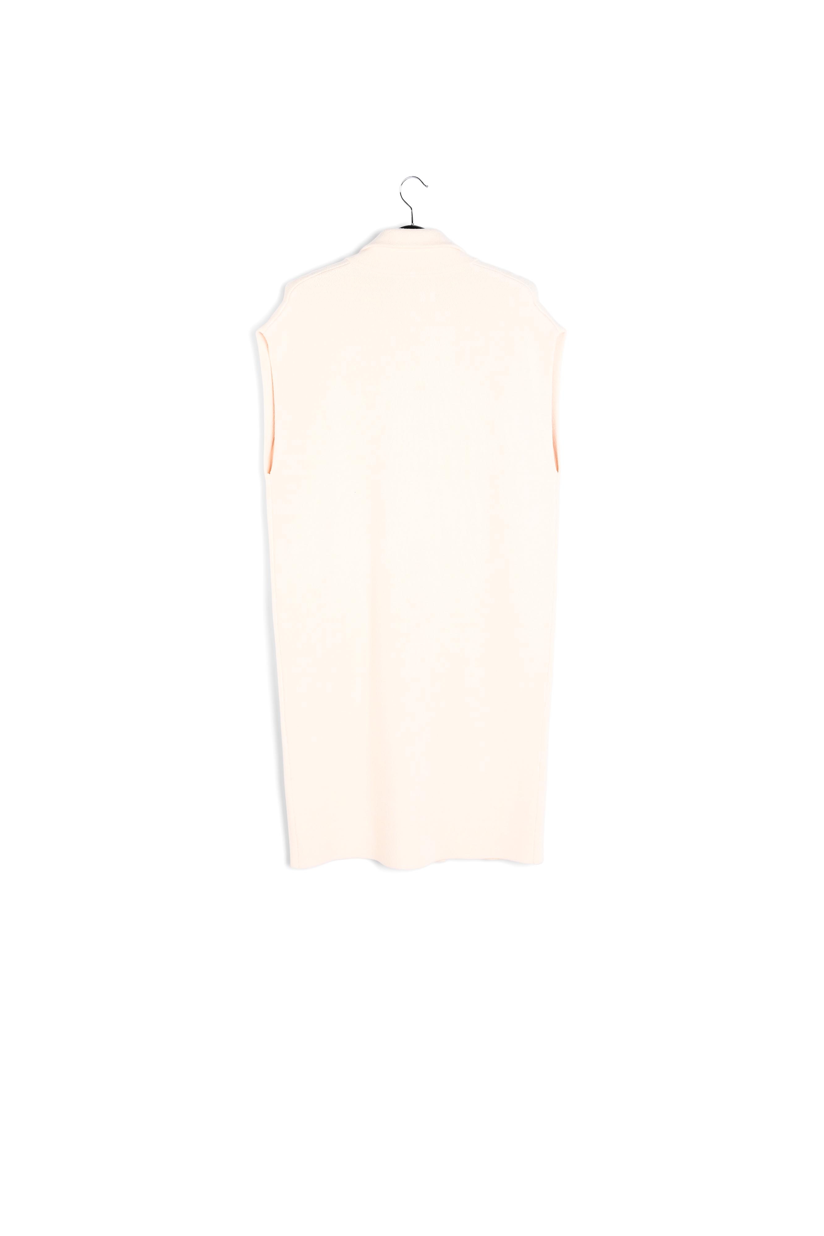 Off-white sleeveless midi-length cardigan RE—SSENTIEL second-hand photo 2